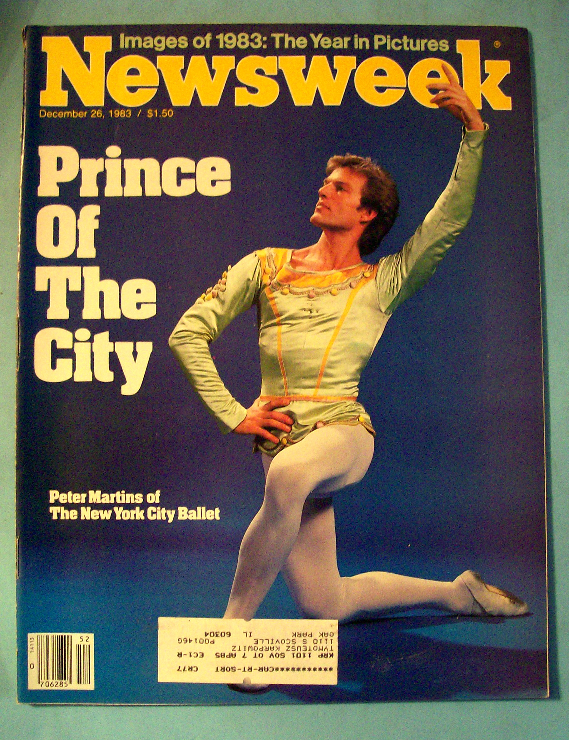 Newsweek Magazine - December 26, 1983 - Peter Martins