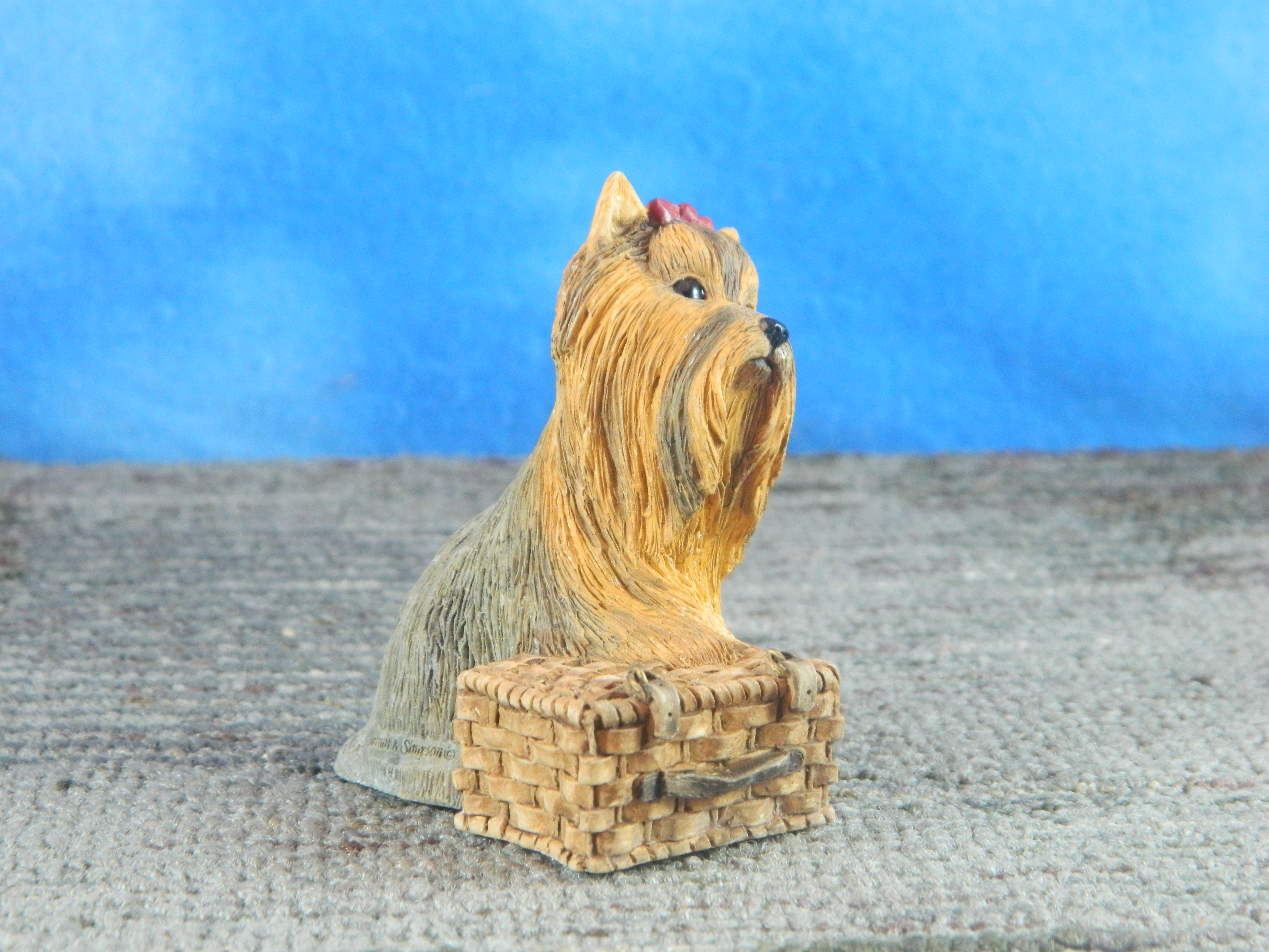 Sheratt & Simpson Yorkie with Basket