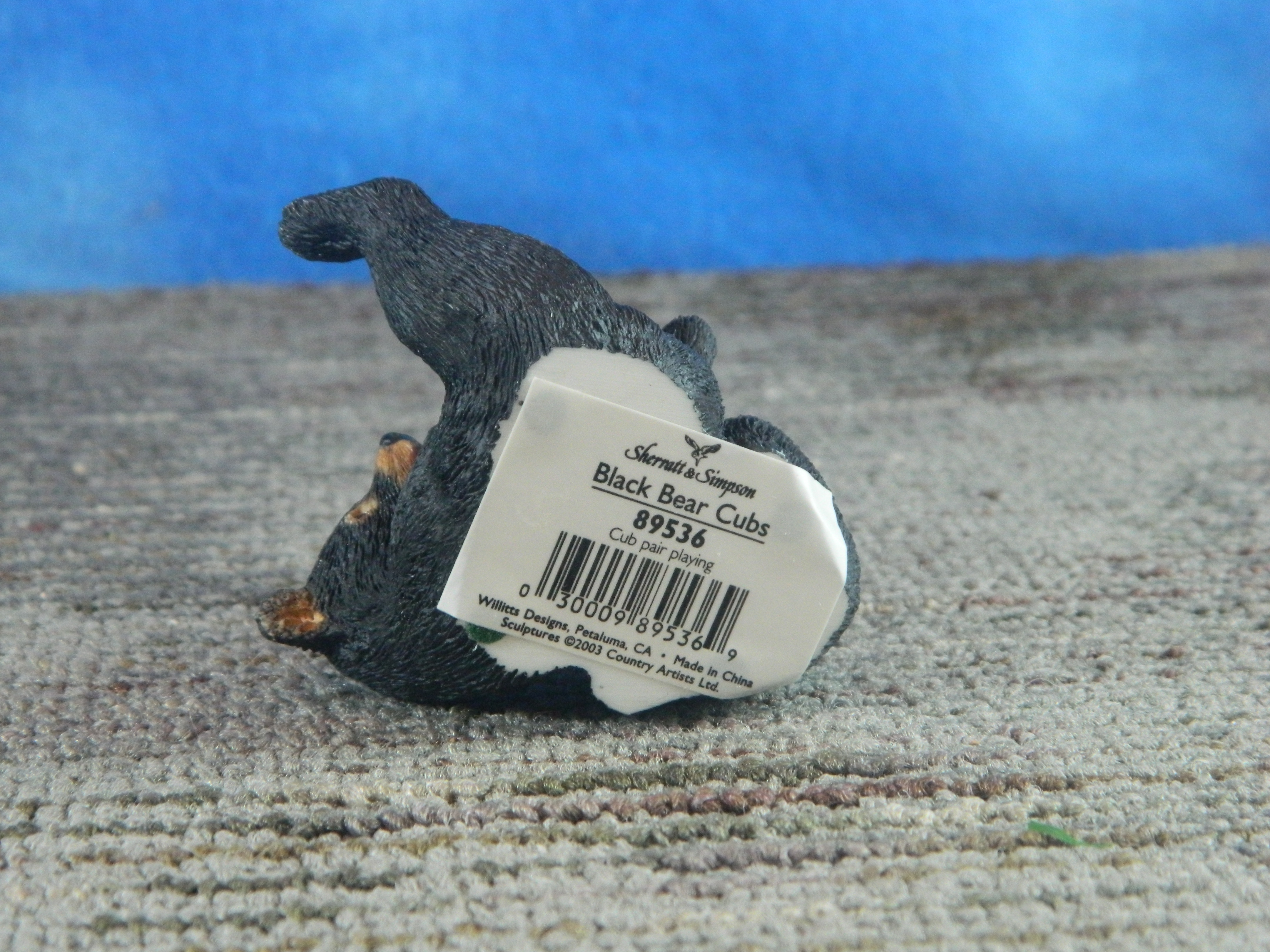 Sherratt & Simpson Resin Black Bear Cubs at Play
