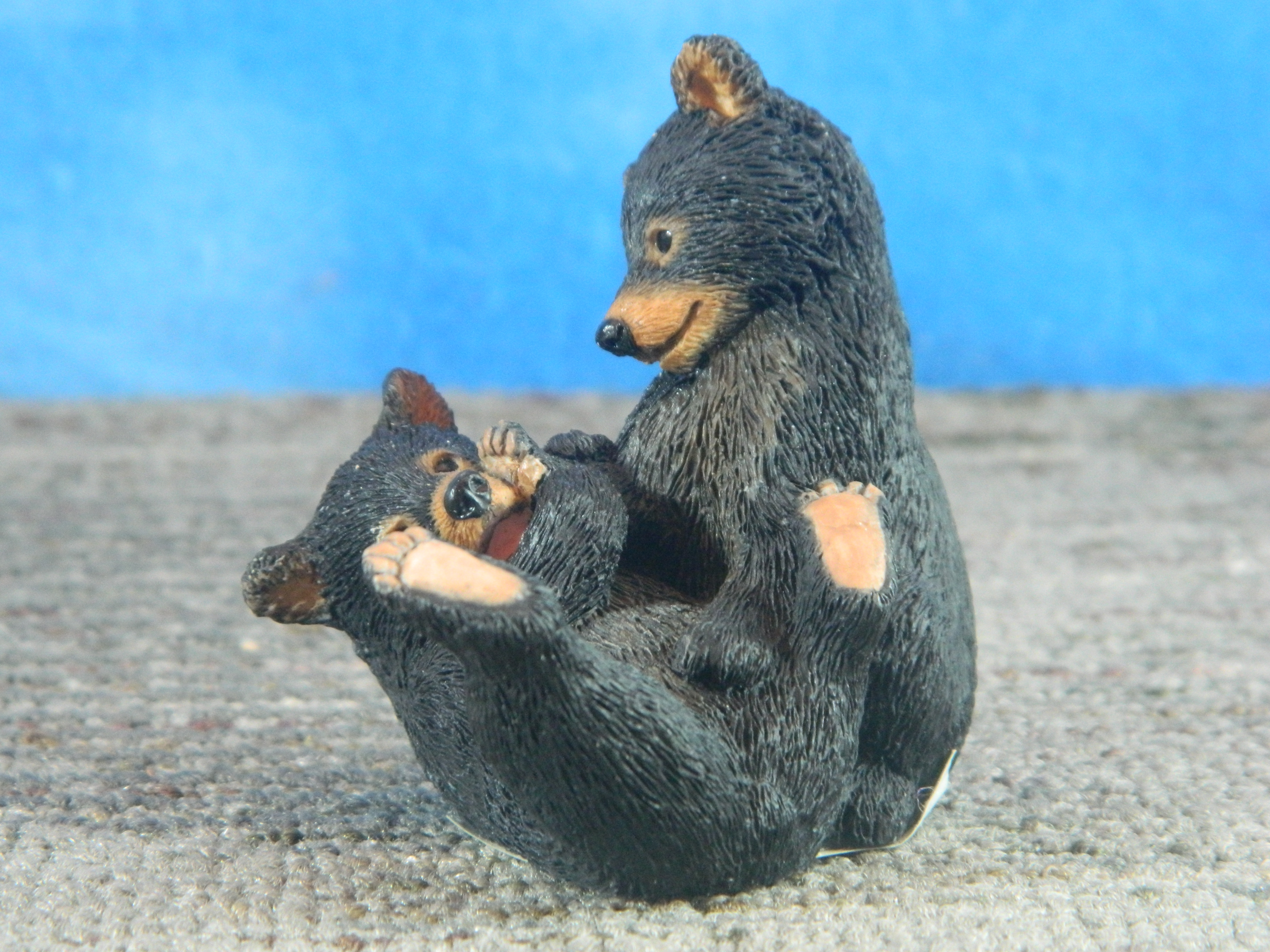 Sherratt & Simpson Resin Black Bear Cubs at Play
