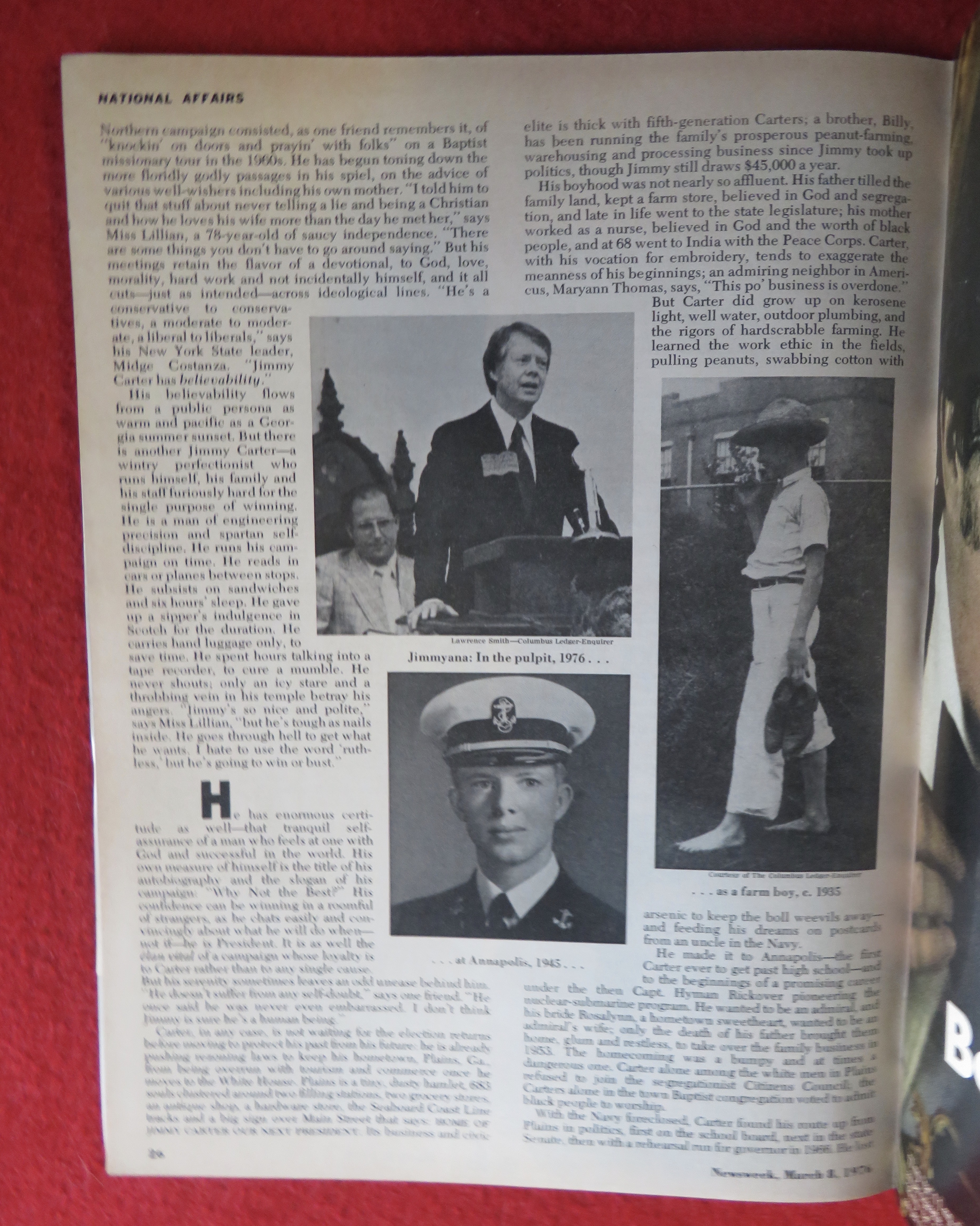 Newsweek Magazine March 8, 1976 All About Carter