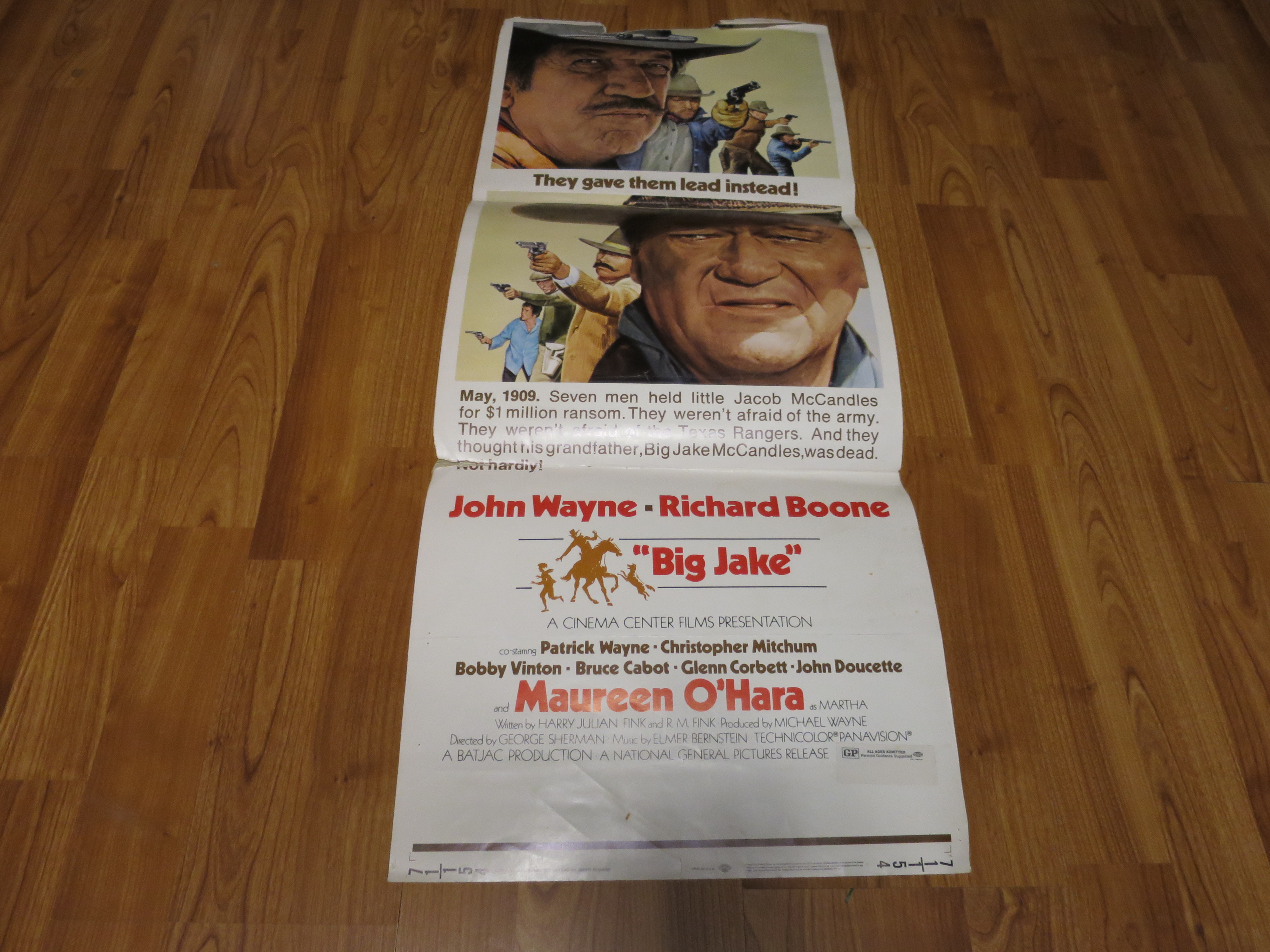 Big Jake Movie Poster 1971 John Wayne Richard Bloone