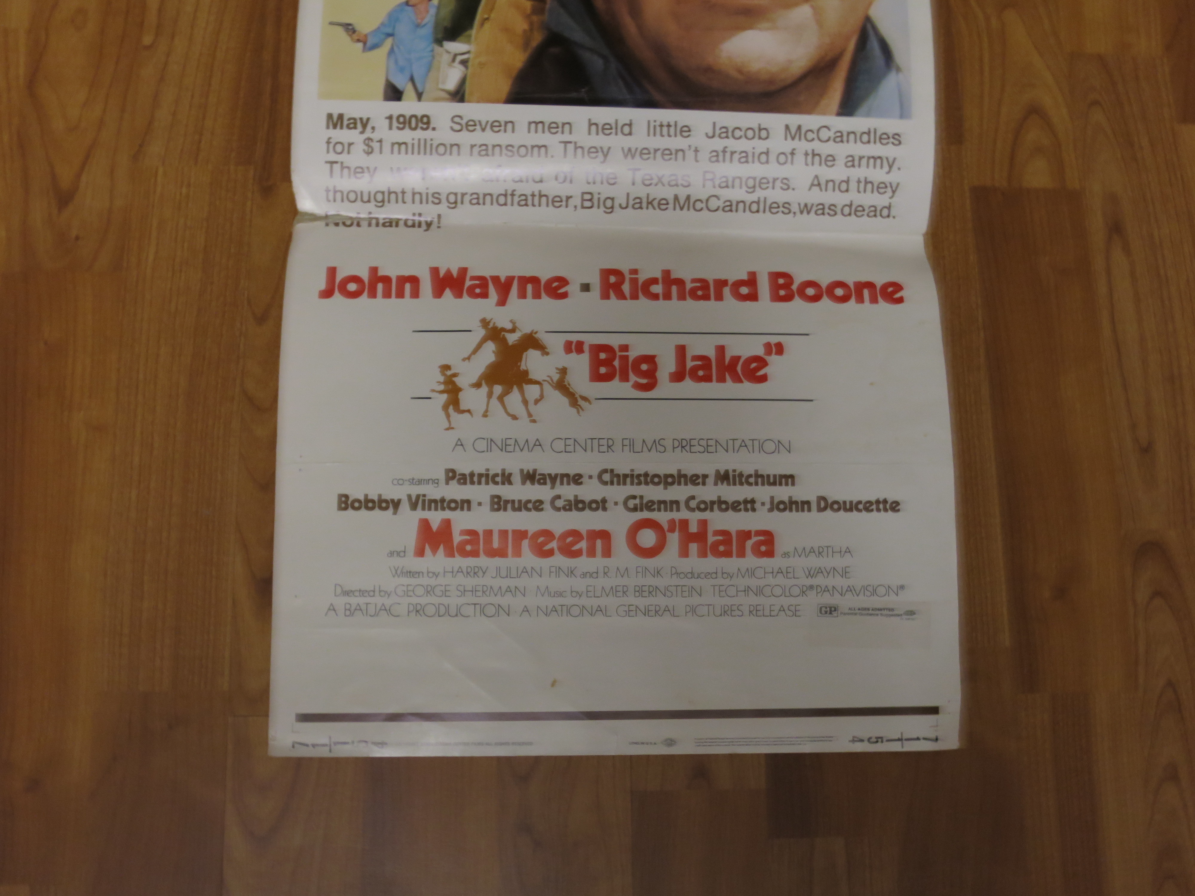 Big Jake Movie Poster 1971 John Wayne Richard Bloone