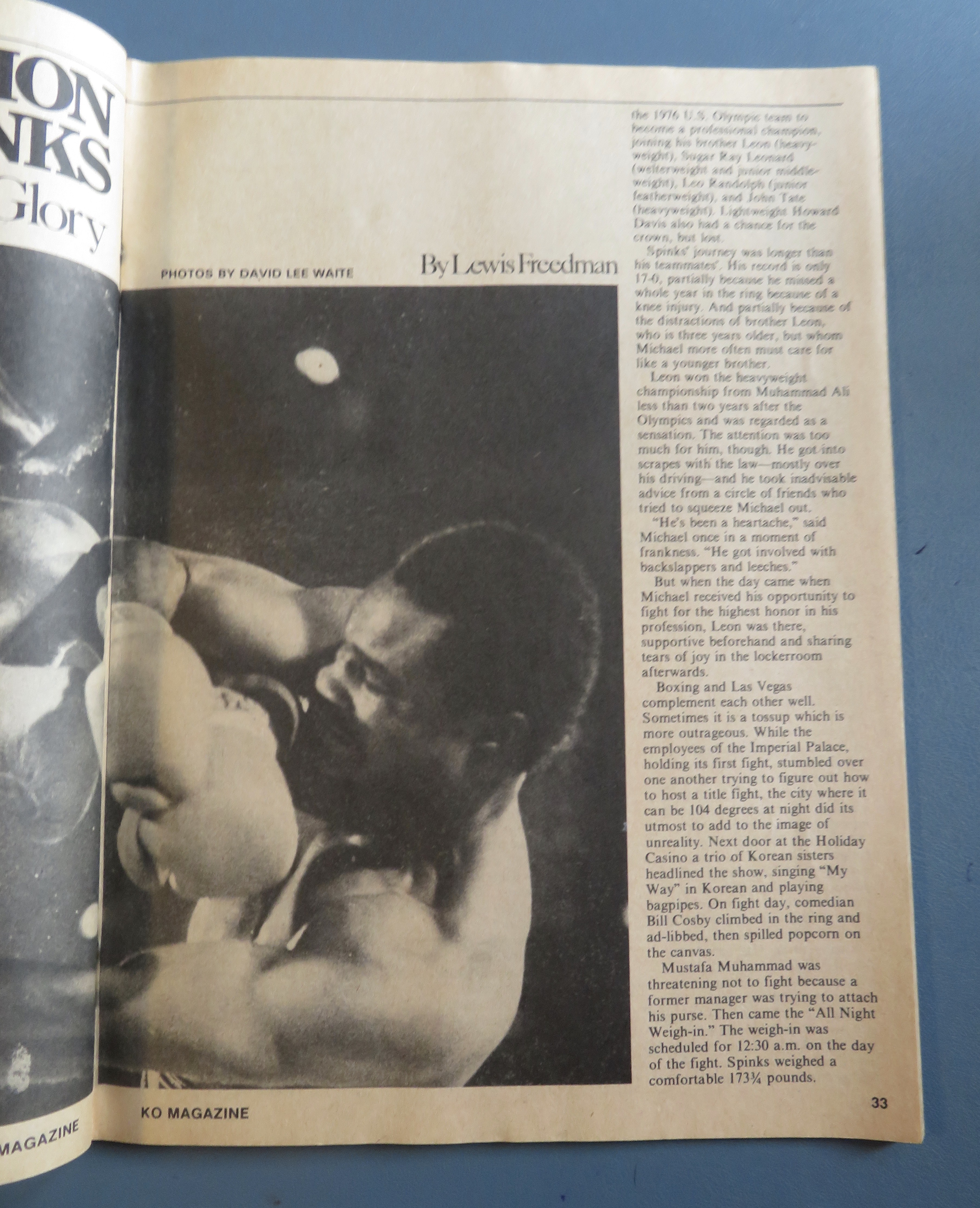 KO (Knock Out) Magazine December 1981 Michael Spinks