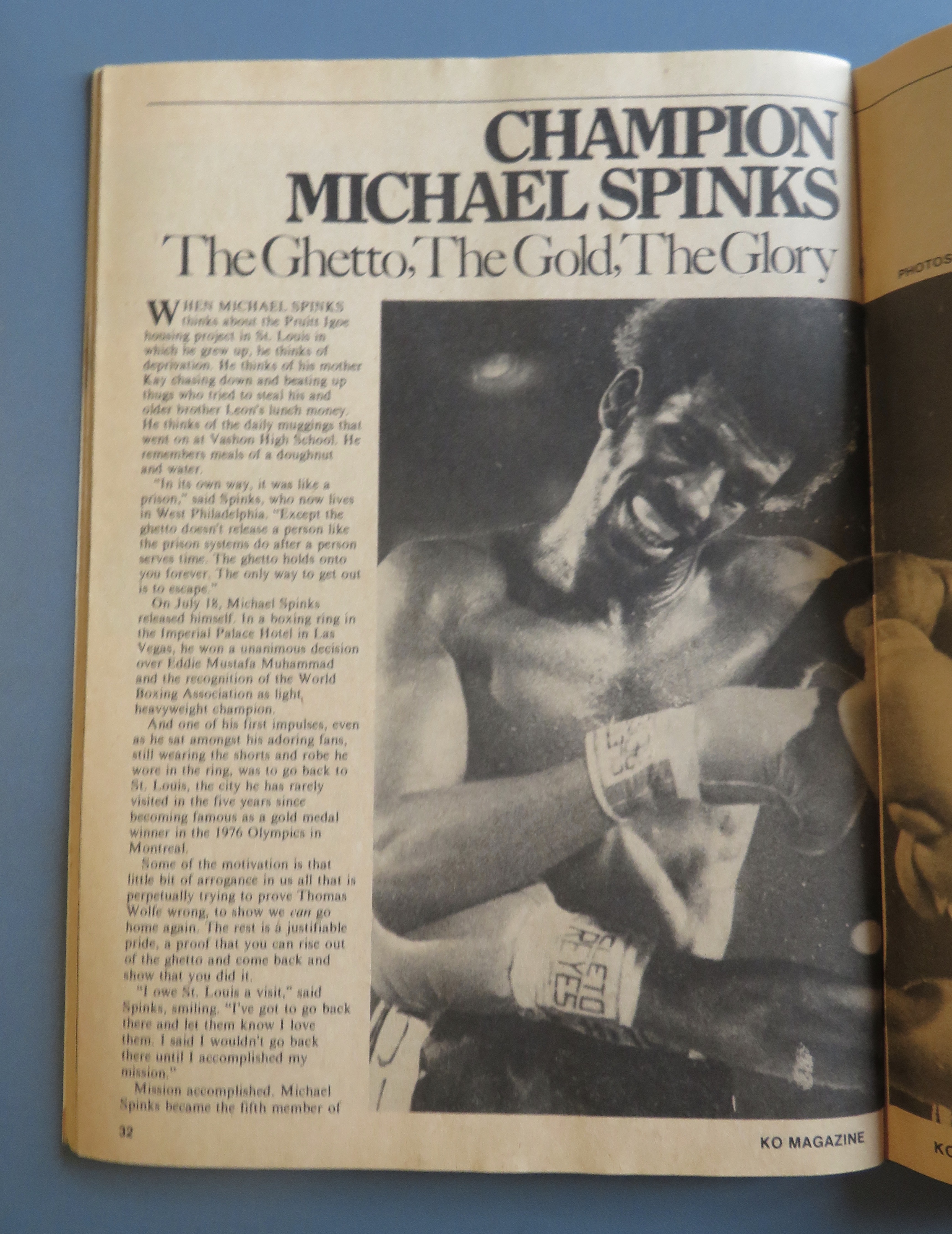 KO (Knock Out) Magazine December 1981 Michael Spinks