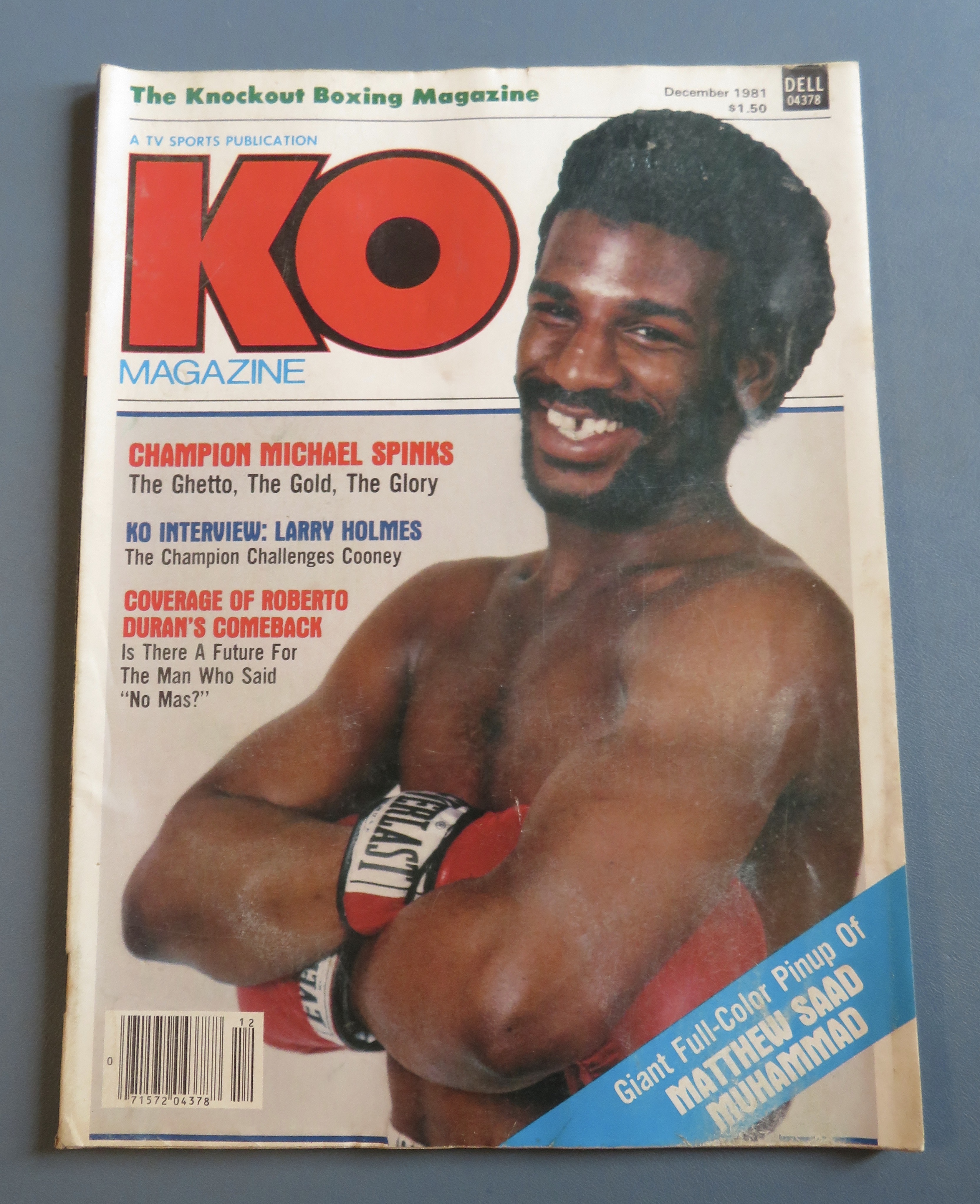 KO (Knock Out) Magazine December 1981 Michael Spinks