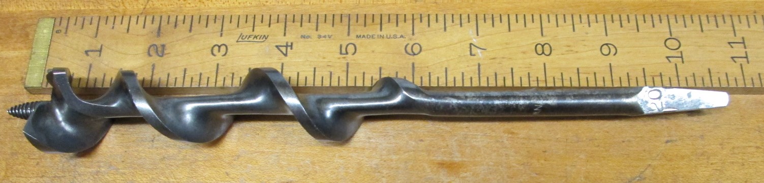 CAR-VAN Brace Auger Bit 1.25 Dia. x 10 inch Long
