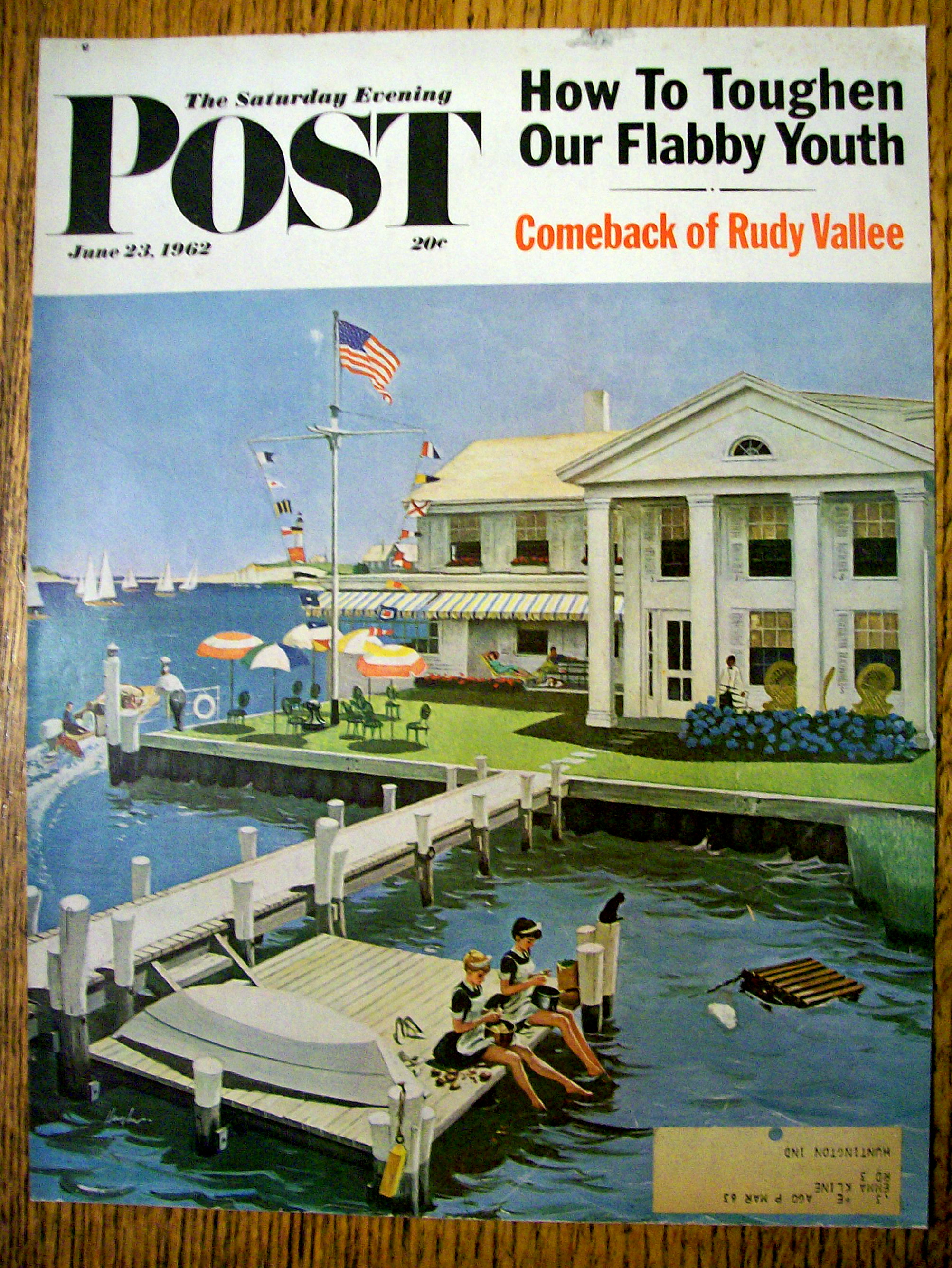 Saturday Evening Post Cover (Only) June 23, 1962 Hughes