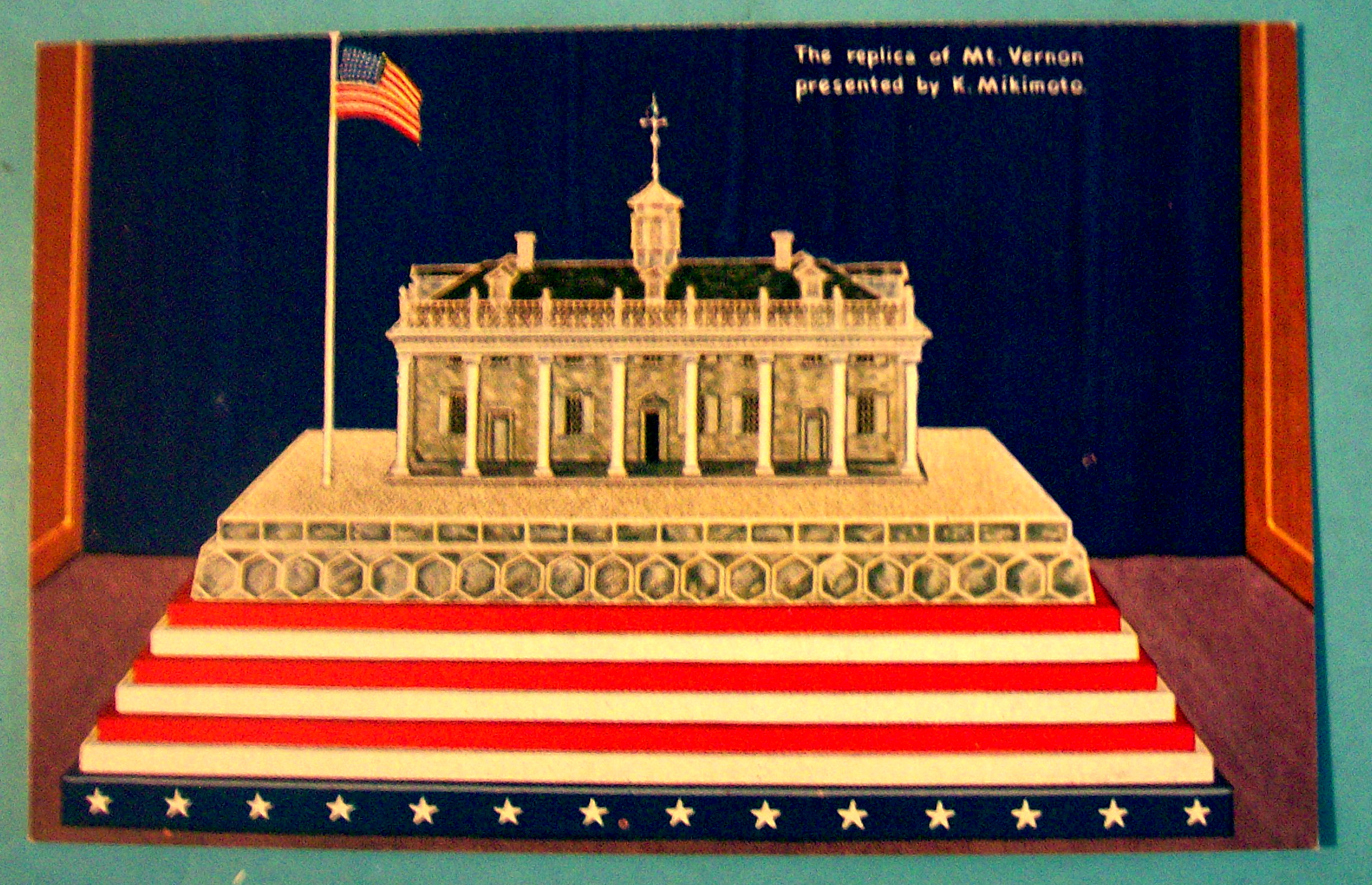 1933 Century of Progress Replica of Mt. Vernon Postcard
