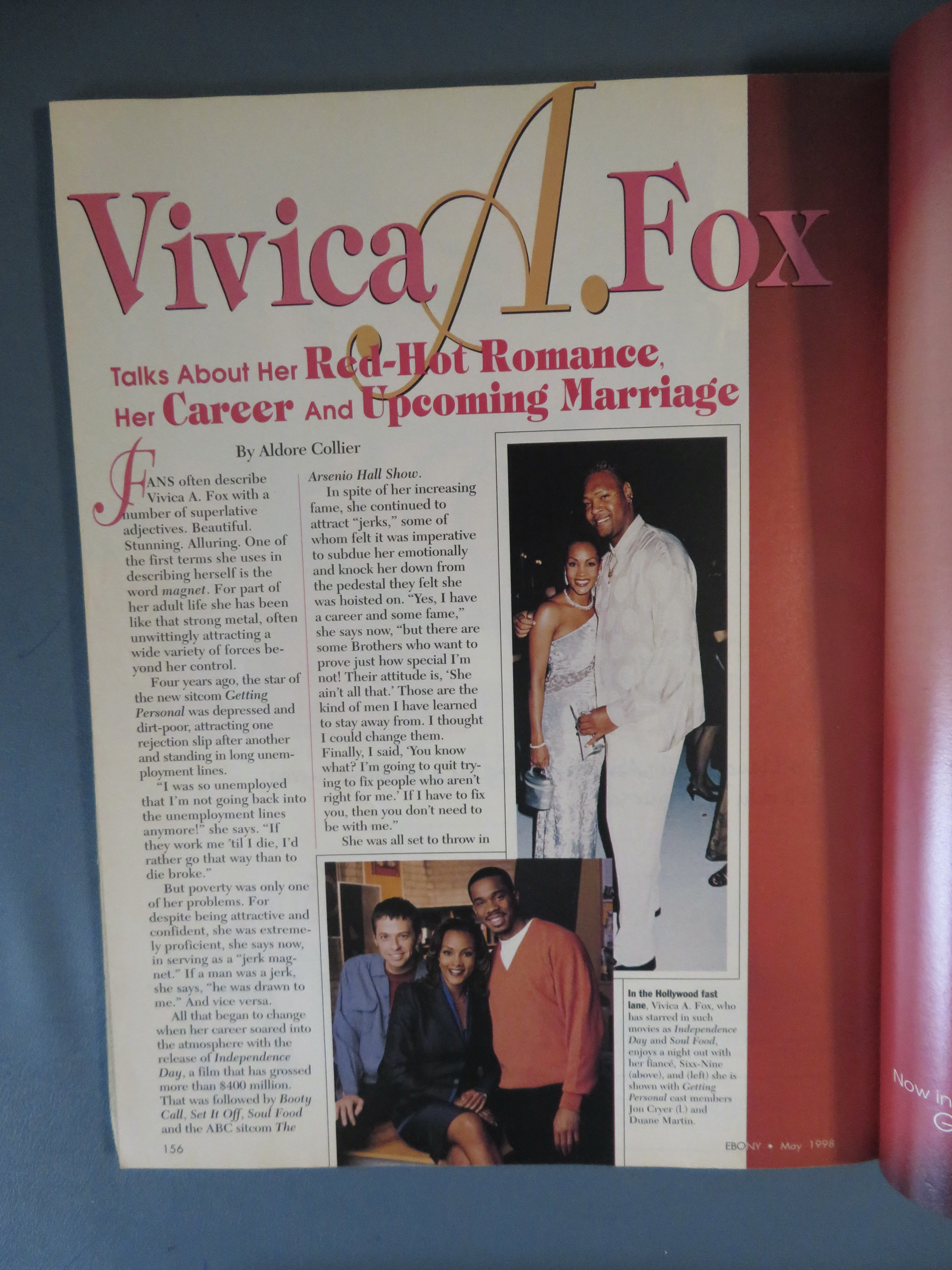 Ebony Magazine-May 1998-Vivica A. Fox