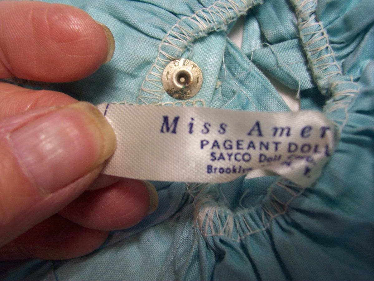 Doll Dress Sayco Miss America Pageant Dress