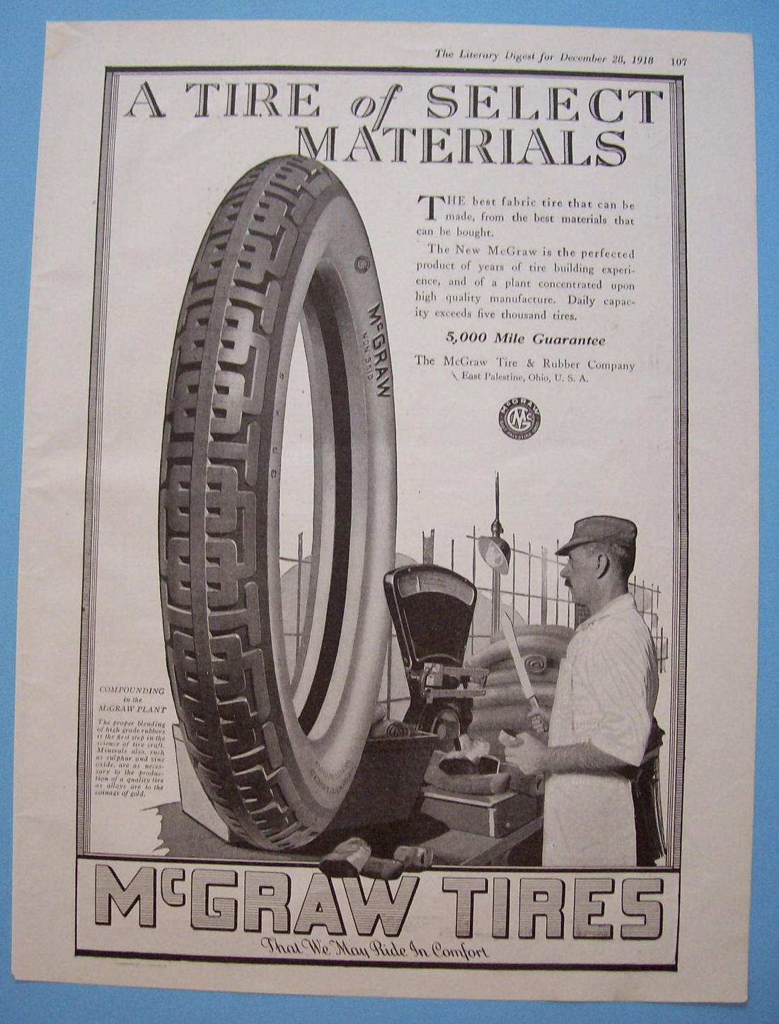 Vintage Ad: 1918 McGraw Tires
