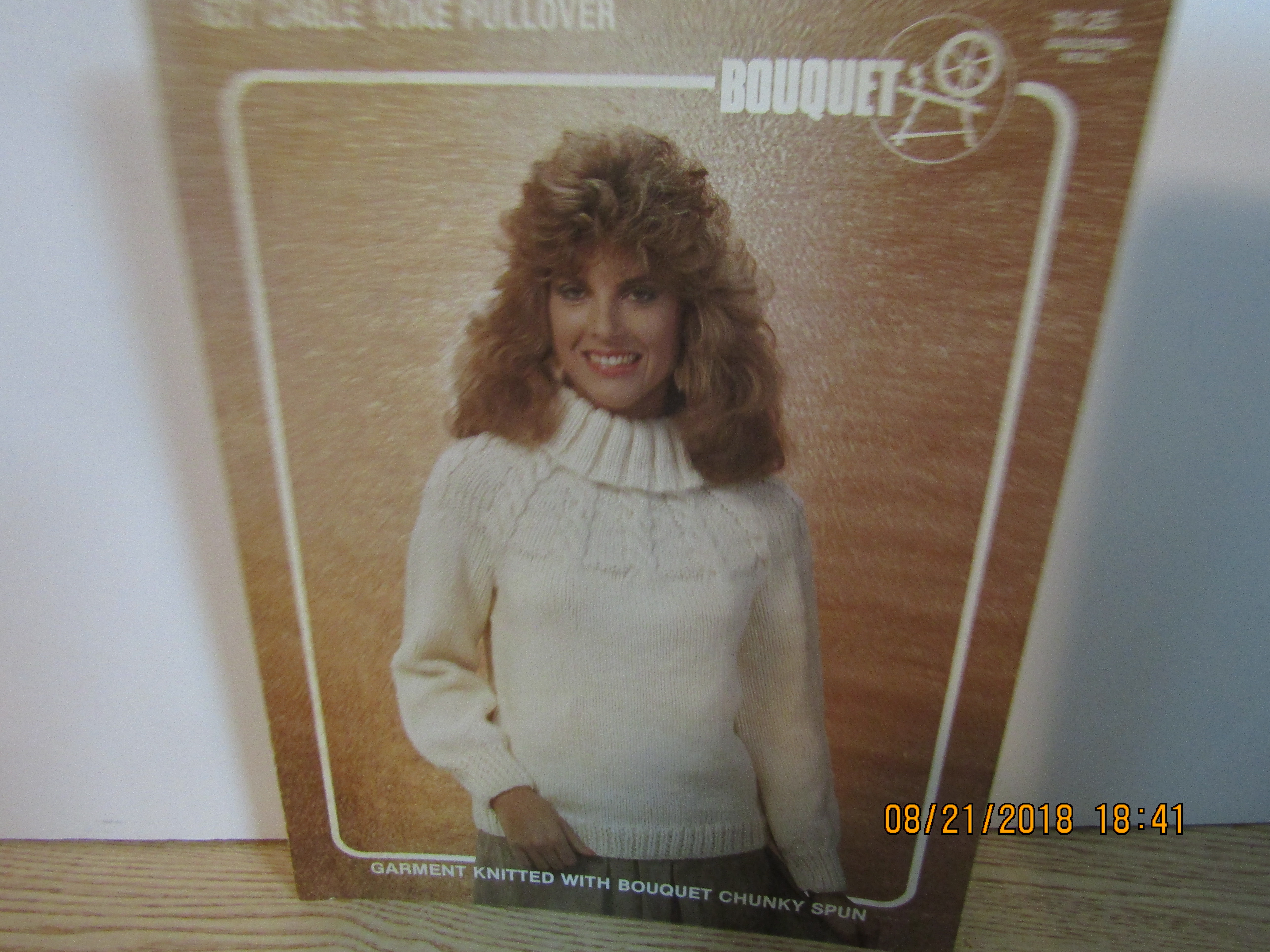 Bouquet Women's Sweater Cable Yoke Pullover #637