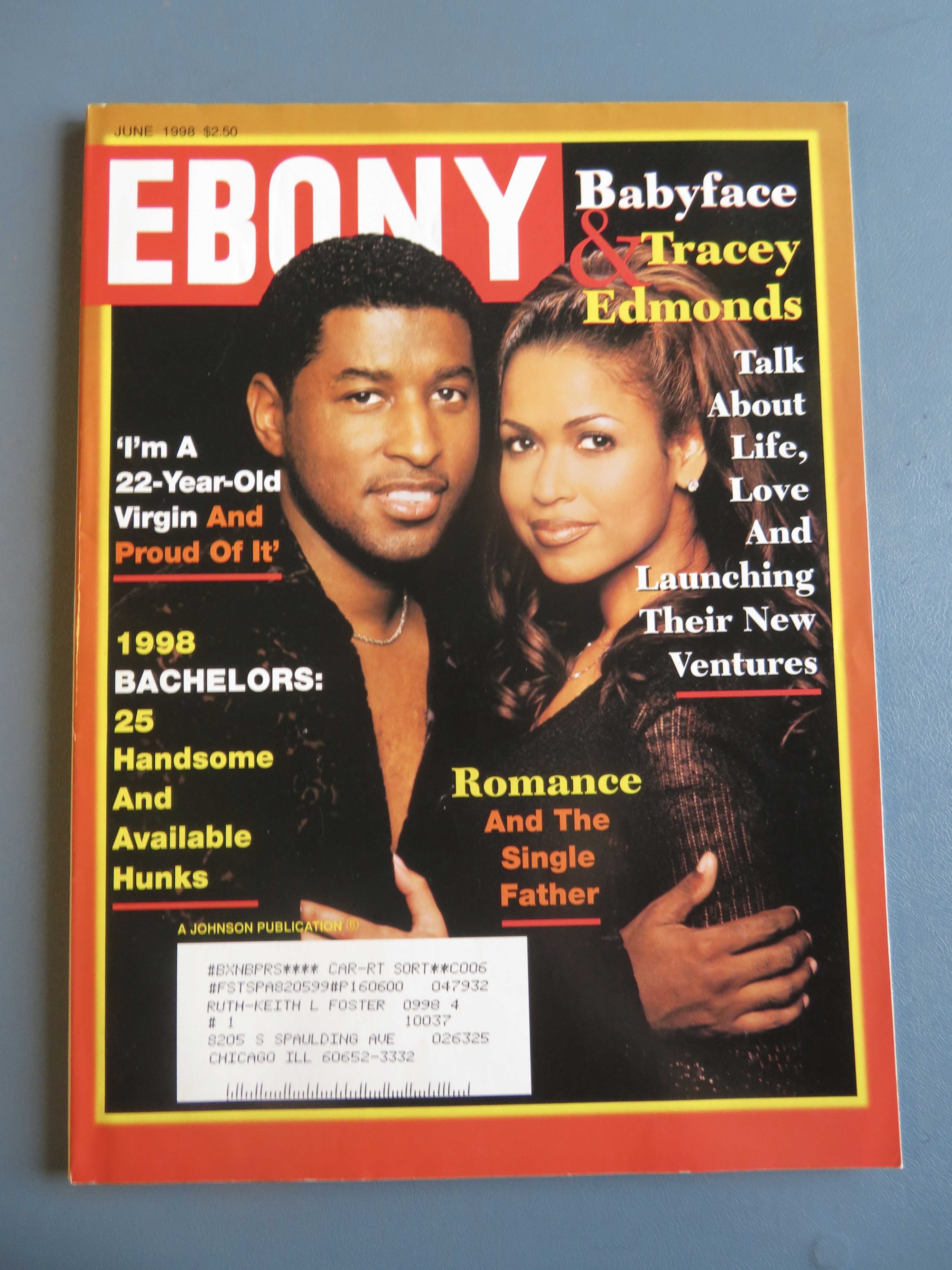 Ebony Magazine-June 1998-Babyface & Tracey Edmonds