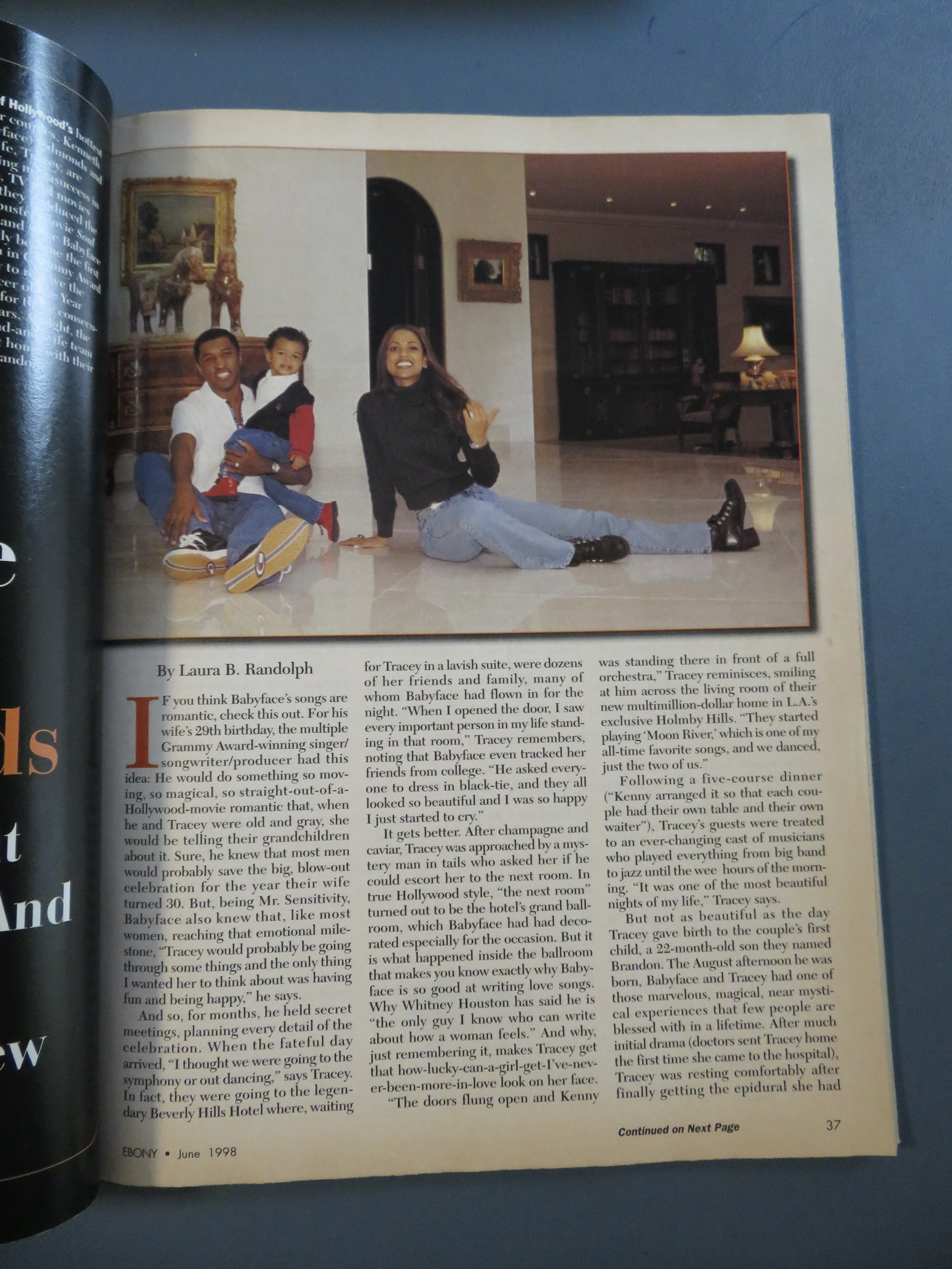 Ebony Magazine-June 1998-Babyface & Tracey Edmonds