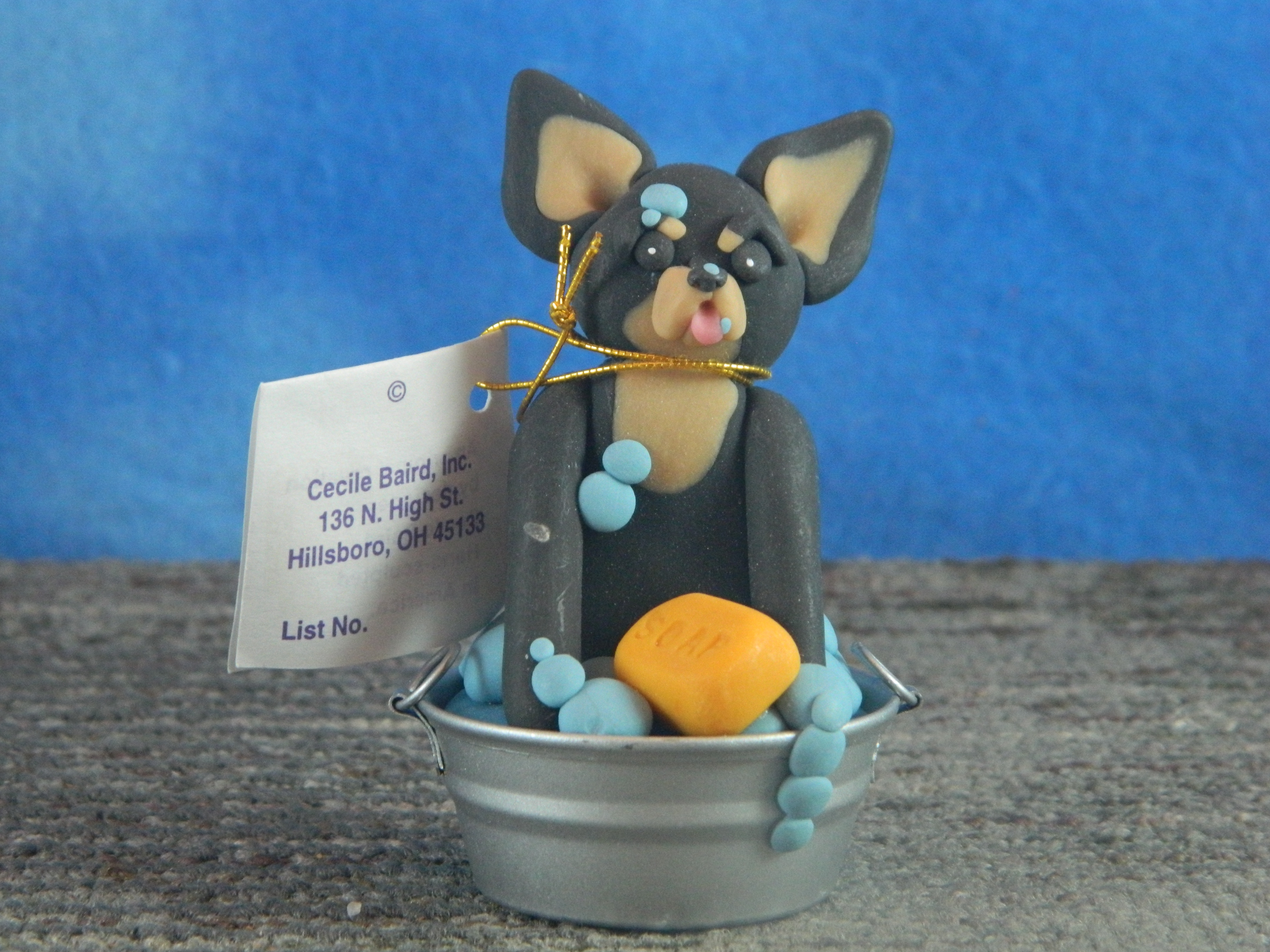 Cecile Chihuahua in a Tub