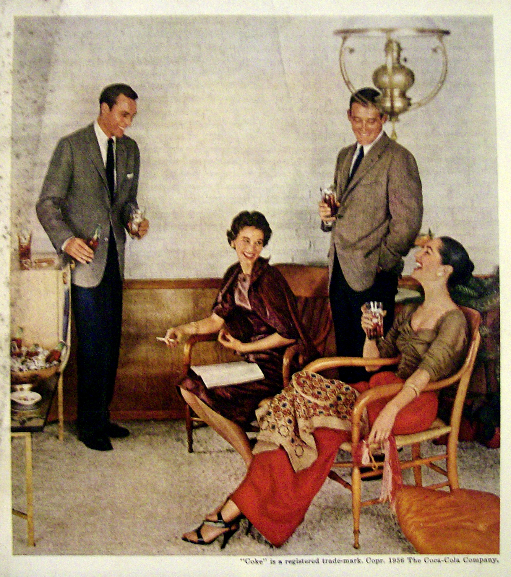 1956 Coca Cola (Coke) with Group of People