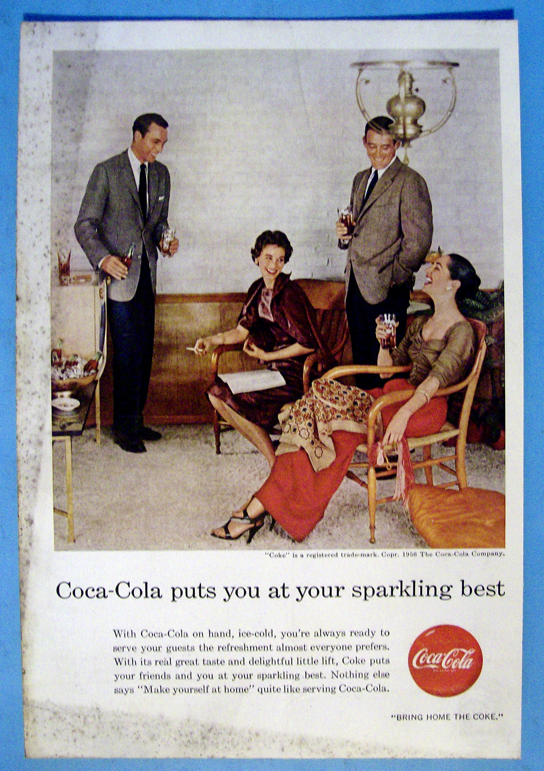 1956 Coca Cola (Coke) with Group of People