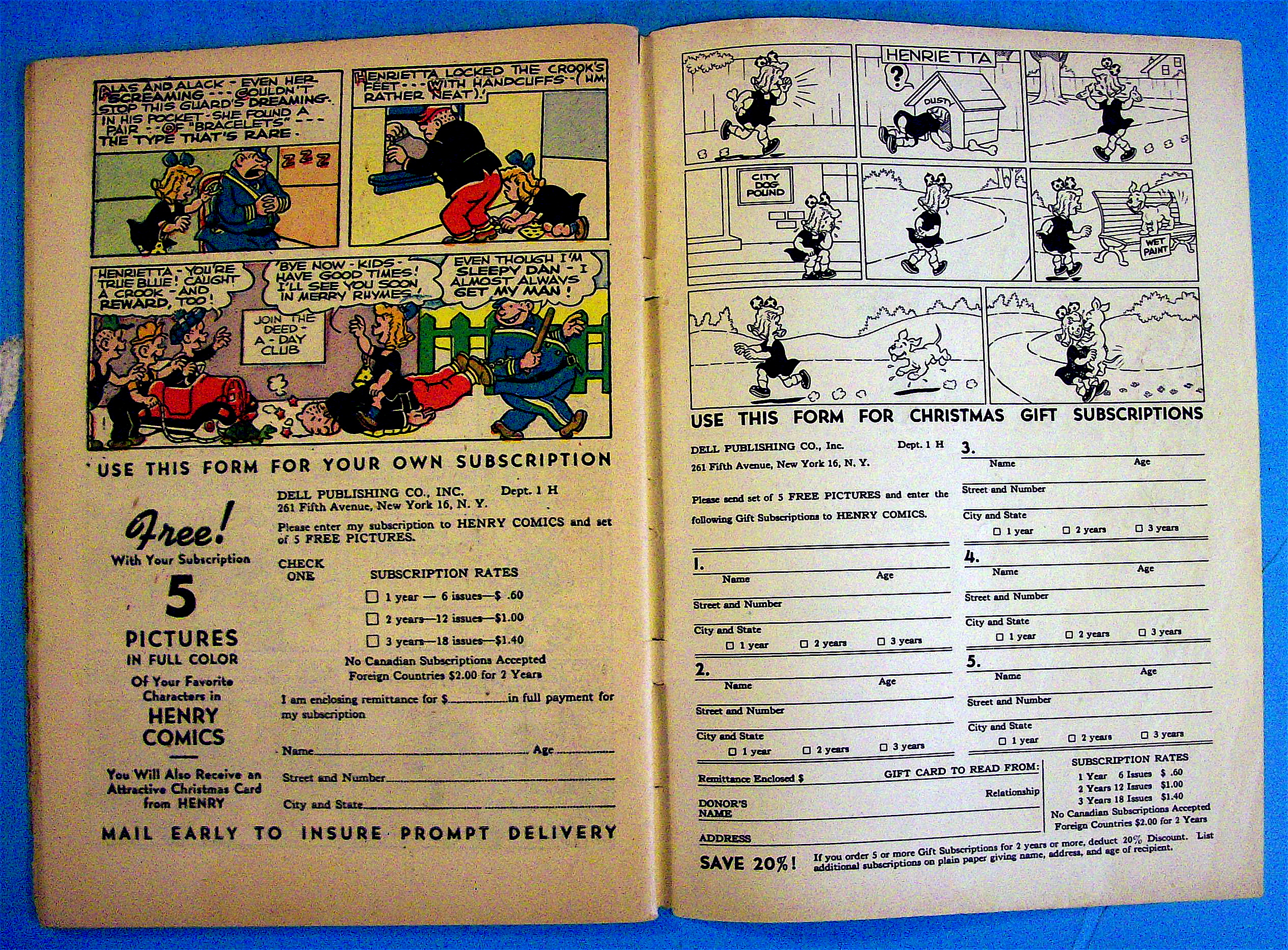 Carl Anderson's Henry Comic #11 January 1950