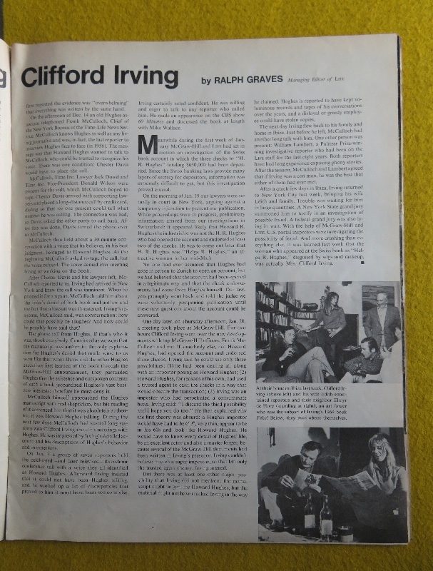 Life Magazine February 4, 1972 The Hughes Affair & Liza Minnelli