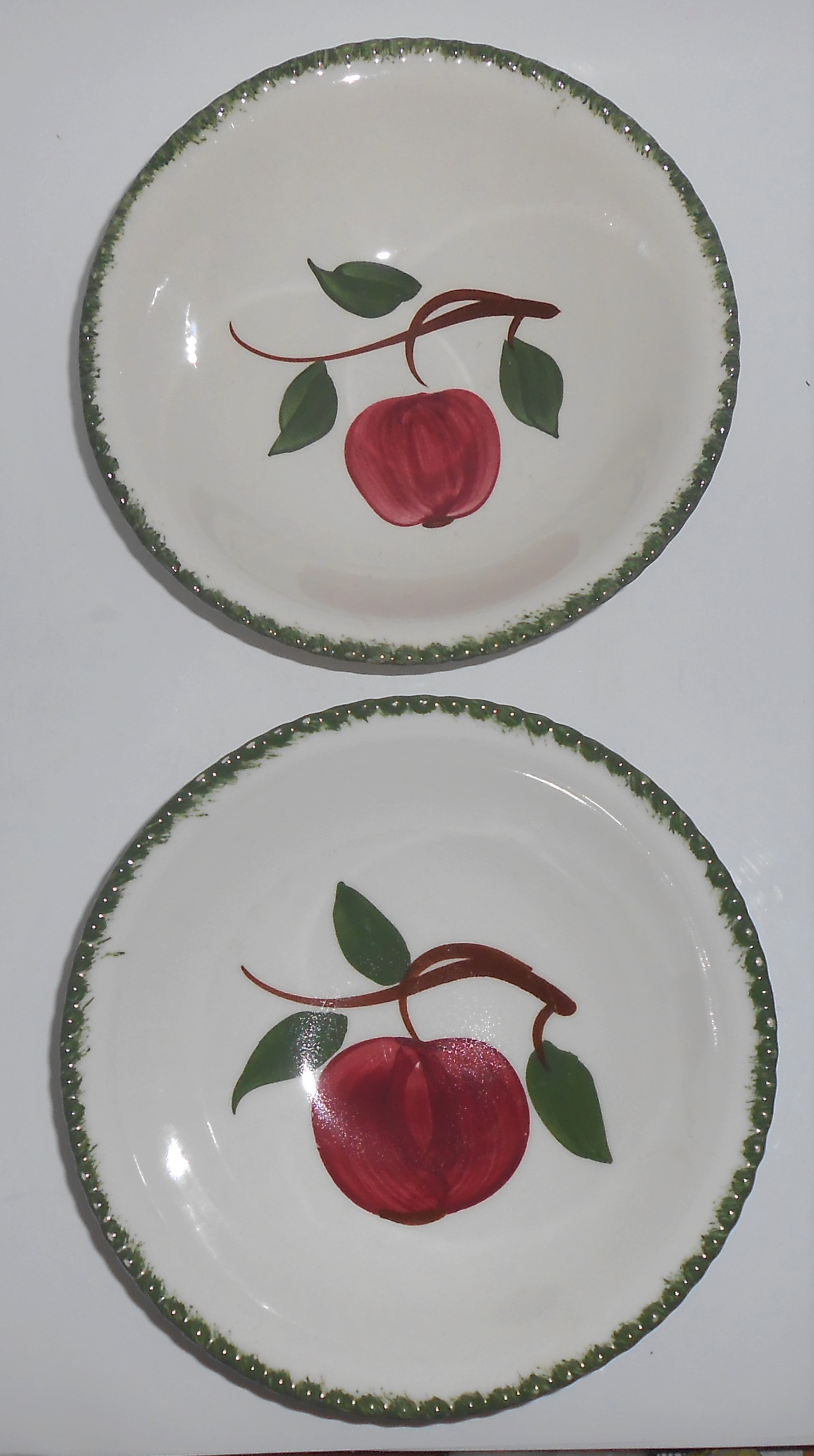 Blue Ridge Southern Potteries Quaker Apple Cereal Bowl