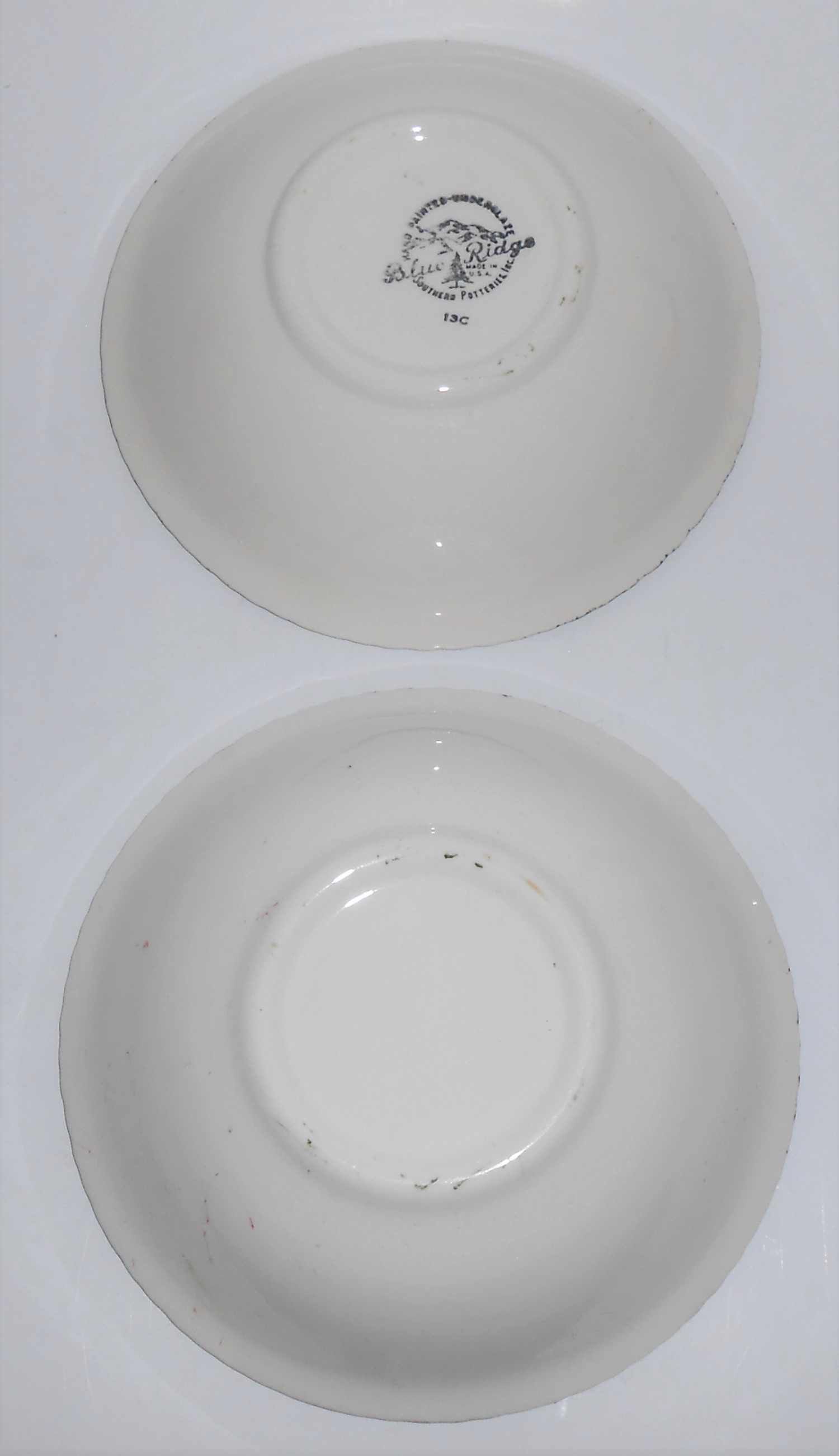 Blue Ridge Southern Potteries Quaker Apple Cereal Bowl