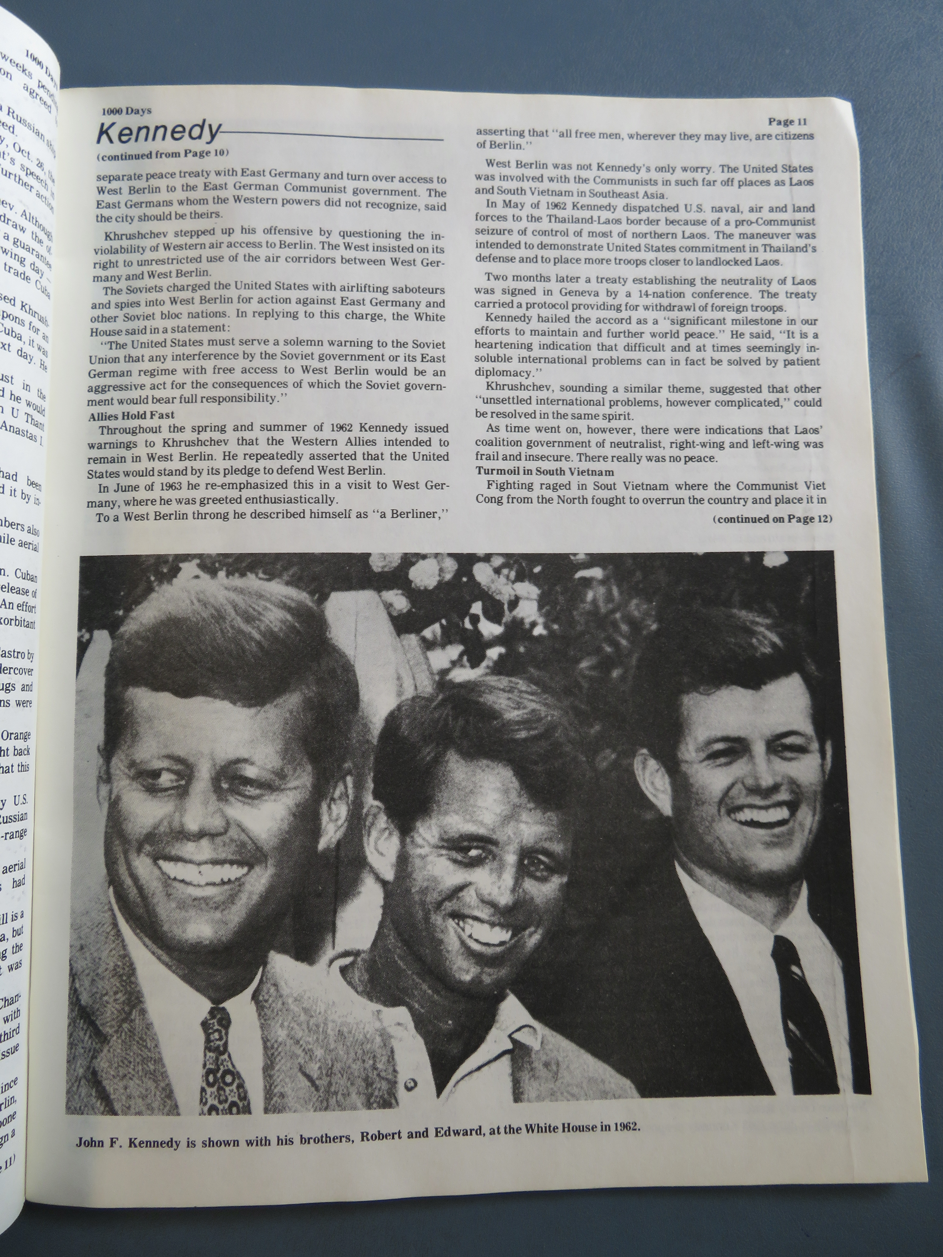1988 John F Kennedy Booklet 1917 - 1963