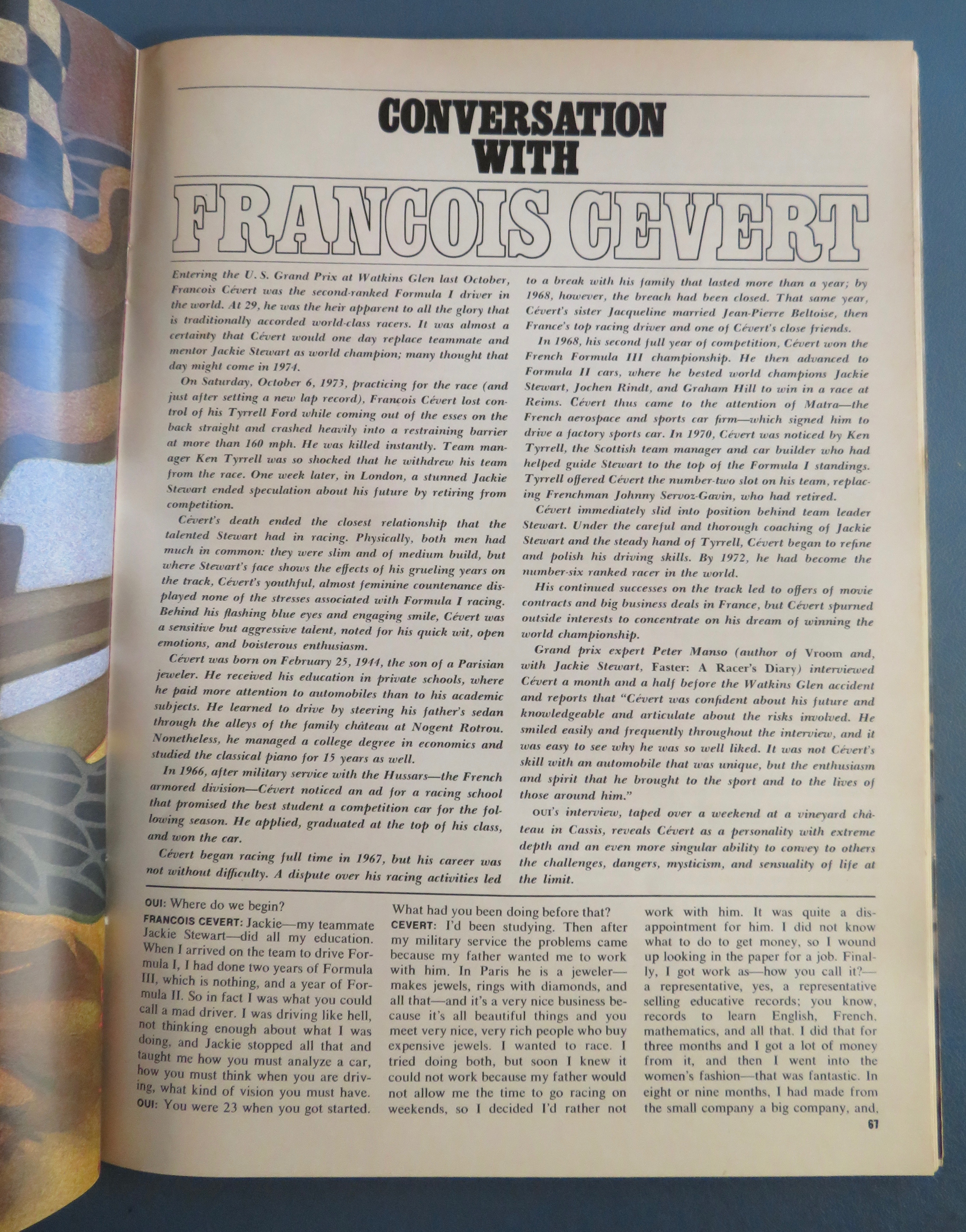 Oui Magazine April 1974 Martine