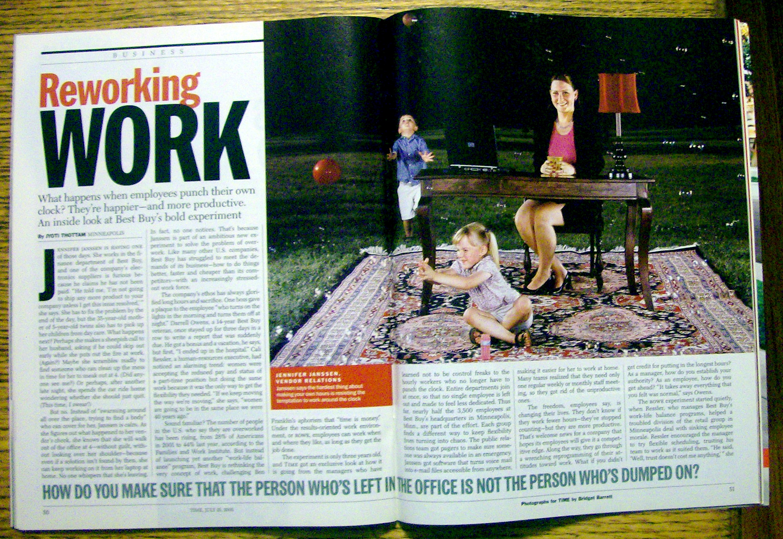 Time Magazine July 25, 2005 Karl Rove On The Spot