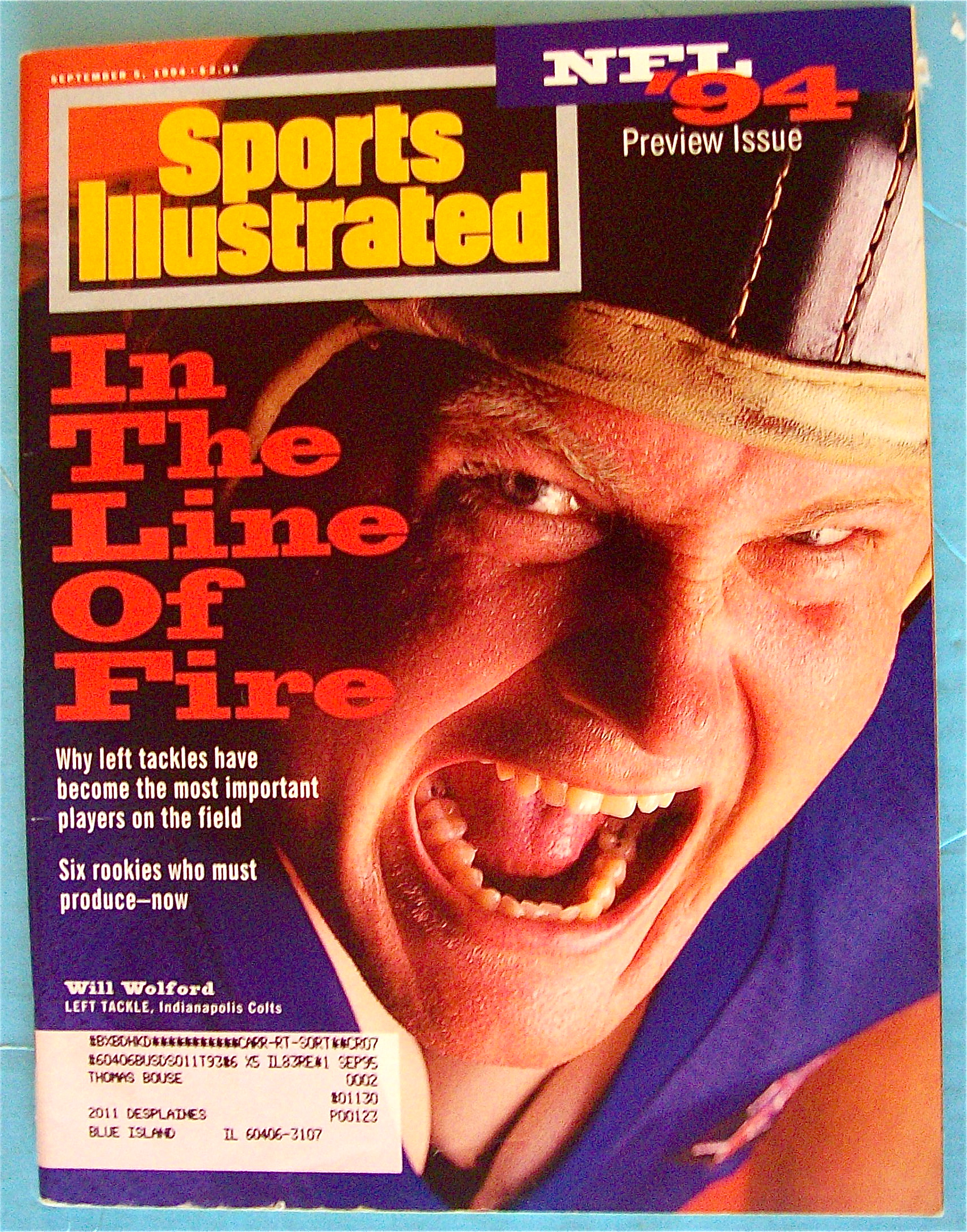 Sports Illustrated Magazine September 5, 1994 W Wolford
