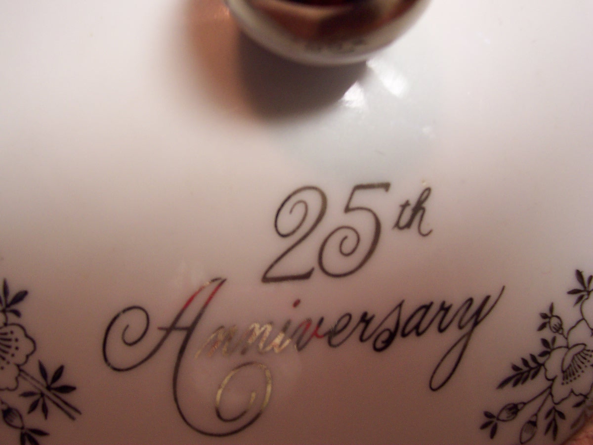 Norcrest China 25th Anniversary Candy Dish