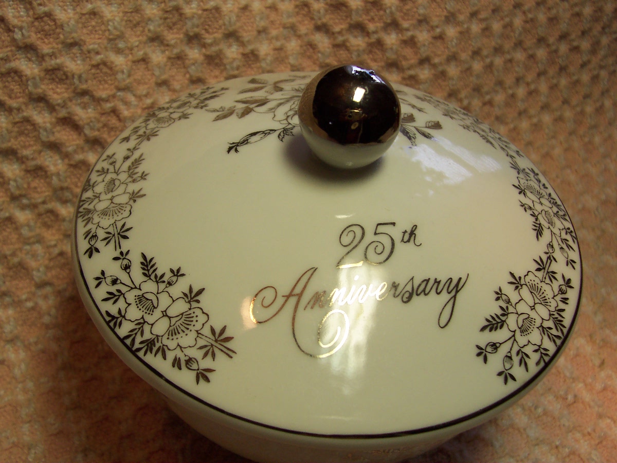 Norcrest China 25th Anniversary Candy Dish