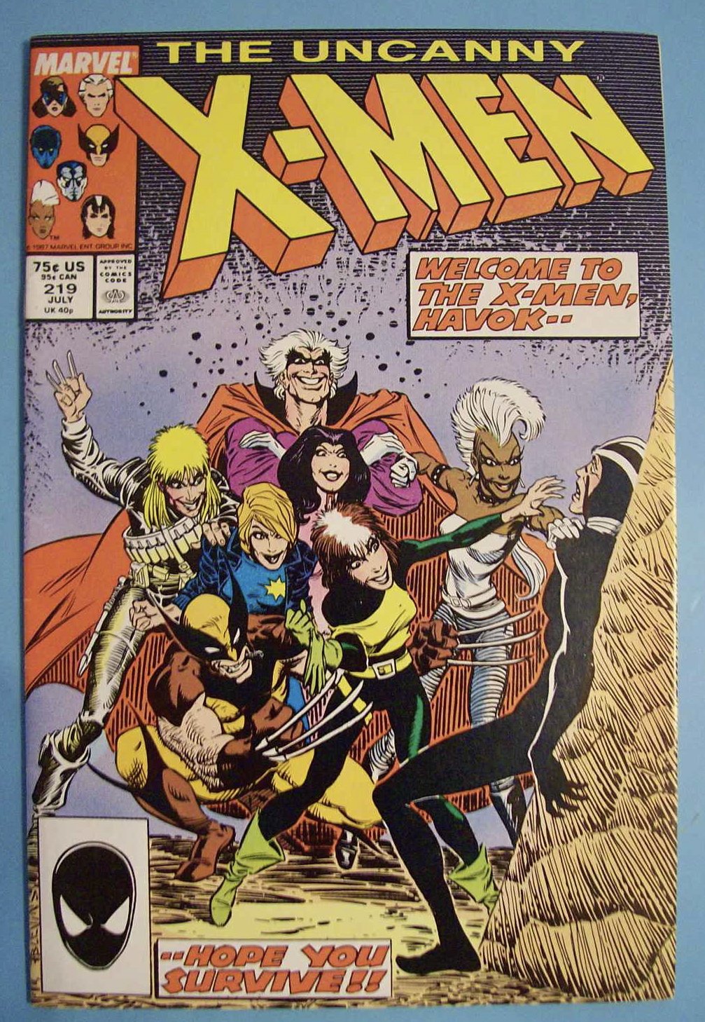 X - Men Comics - July 1987 - The Uncanny X-Men