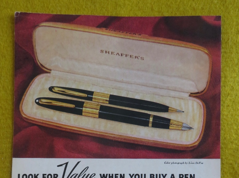 1946 Sheaffer's Pens With The Triumph Pens & Fine Line Pencils