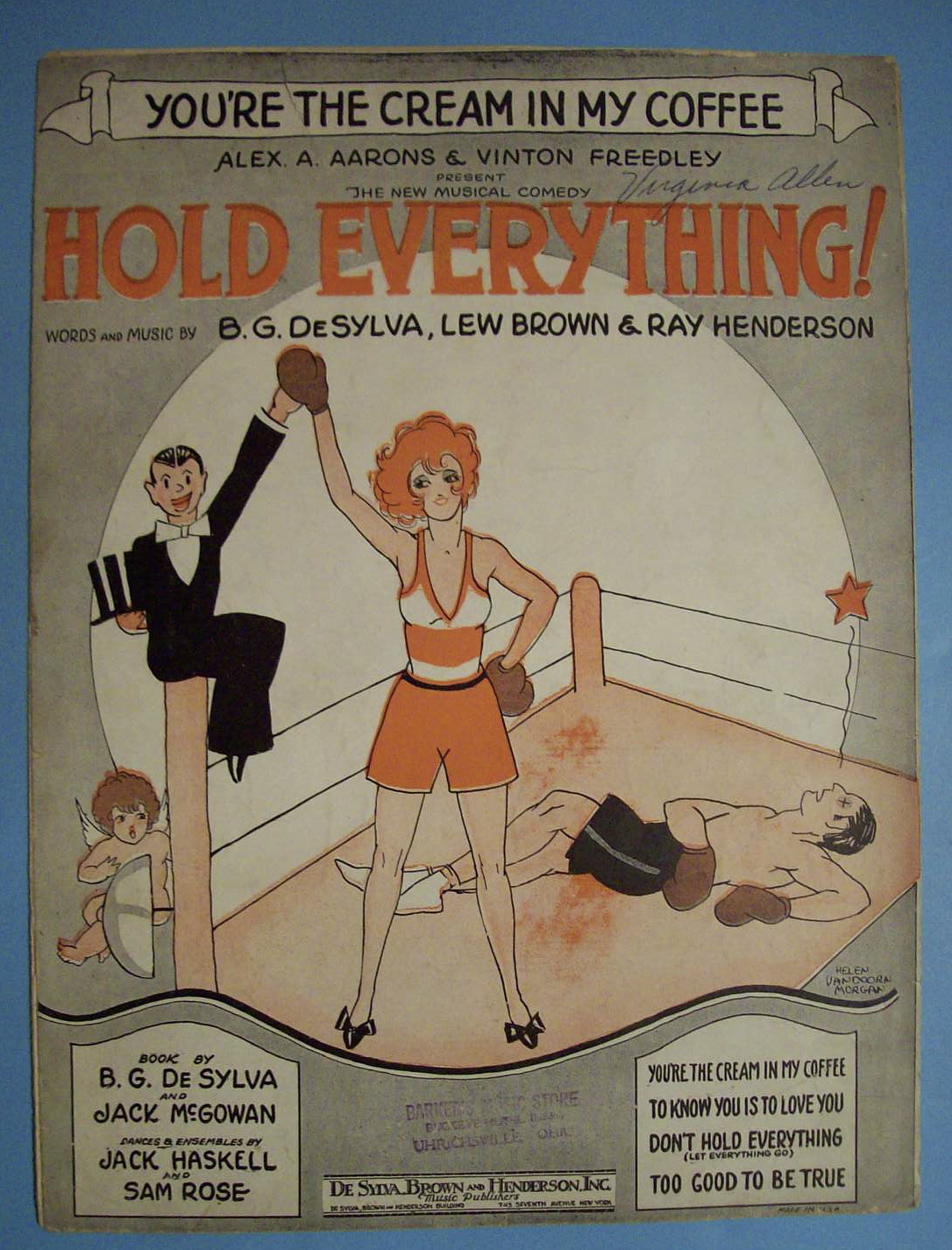 Sheet Music For 1928 Hold Everything