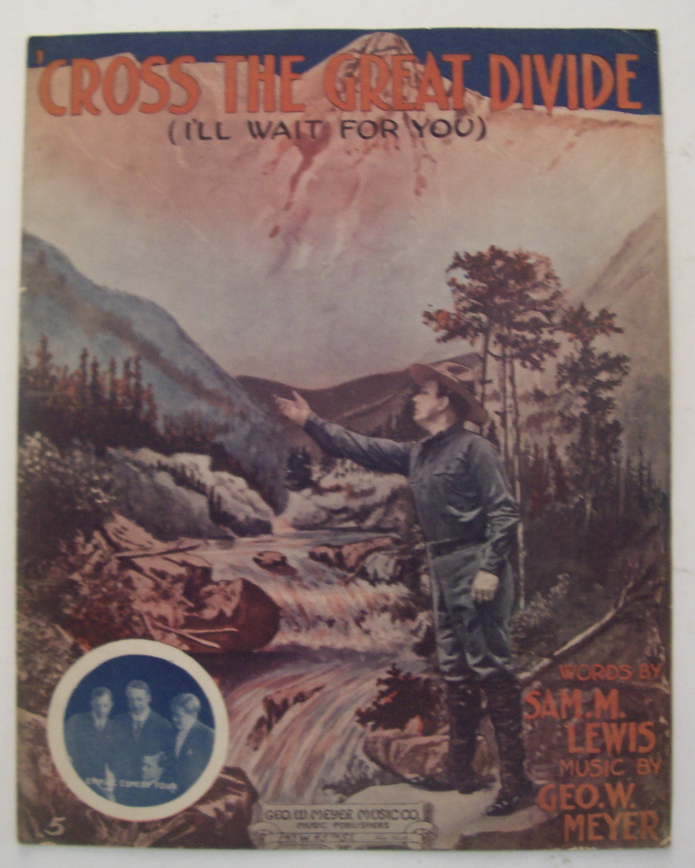 Sheet Music For 1913 Cross The Great Divide
