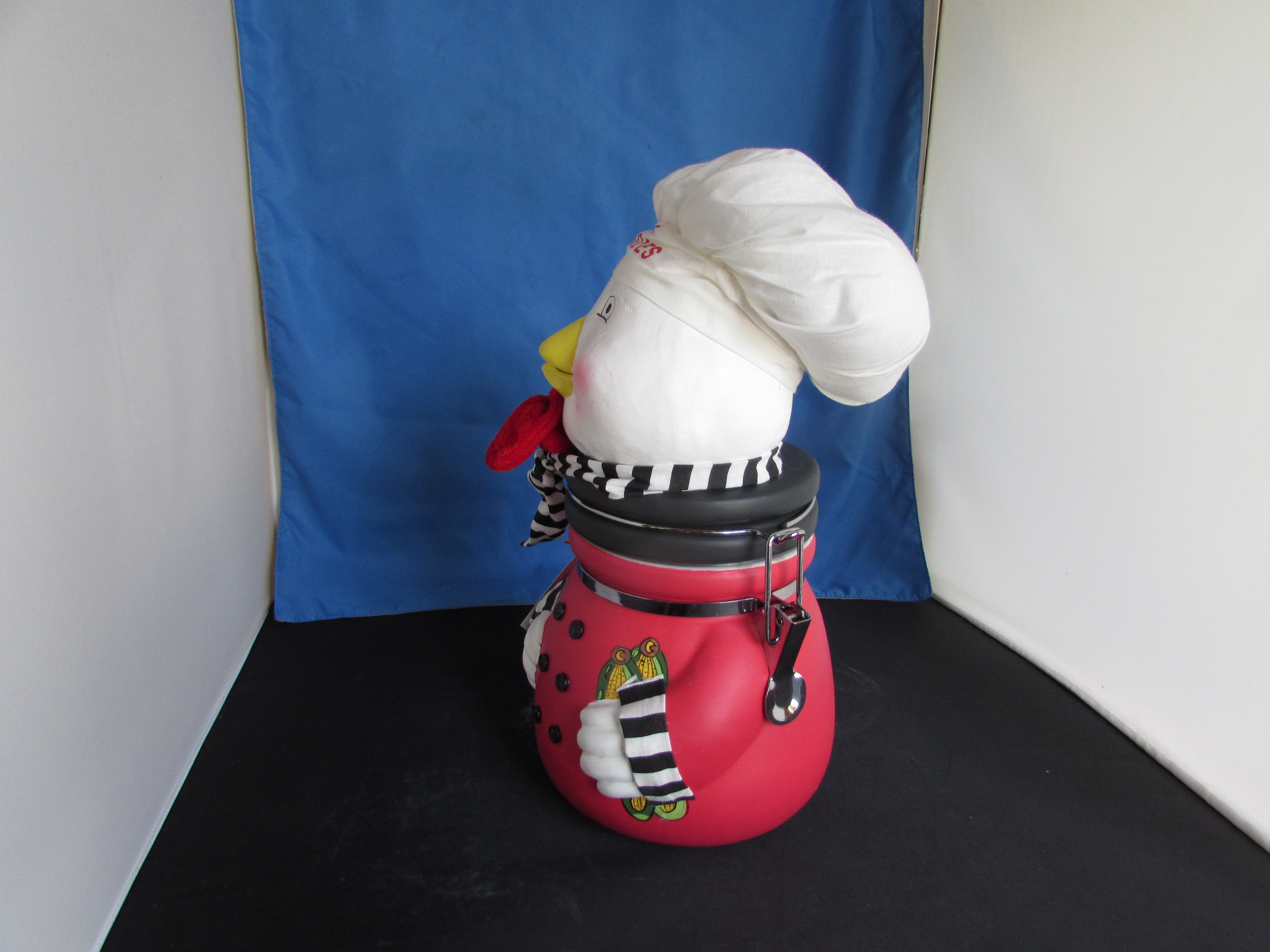 Chicken Eat Veggies Treat Jar Cookie Jar