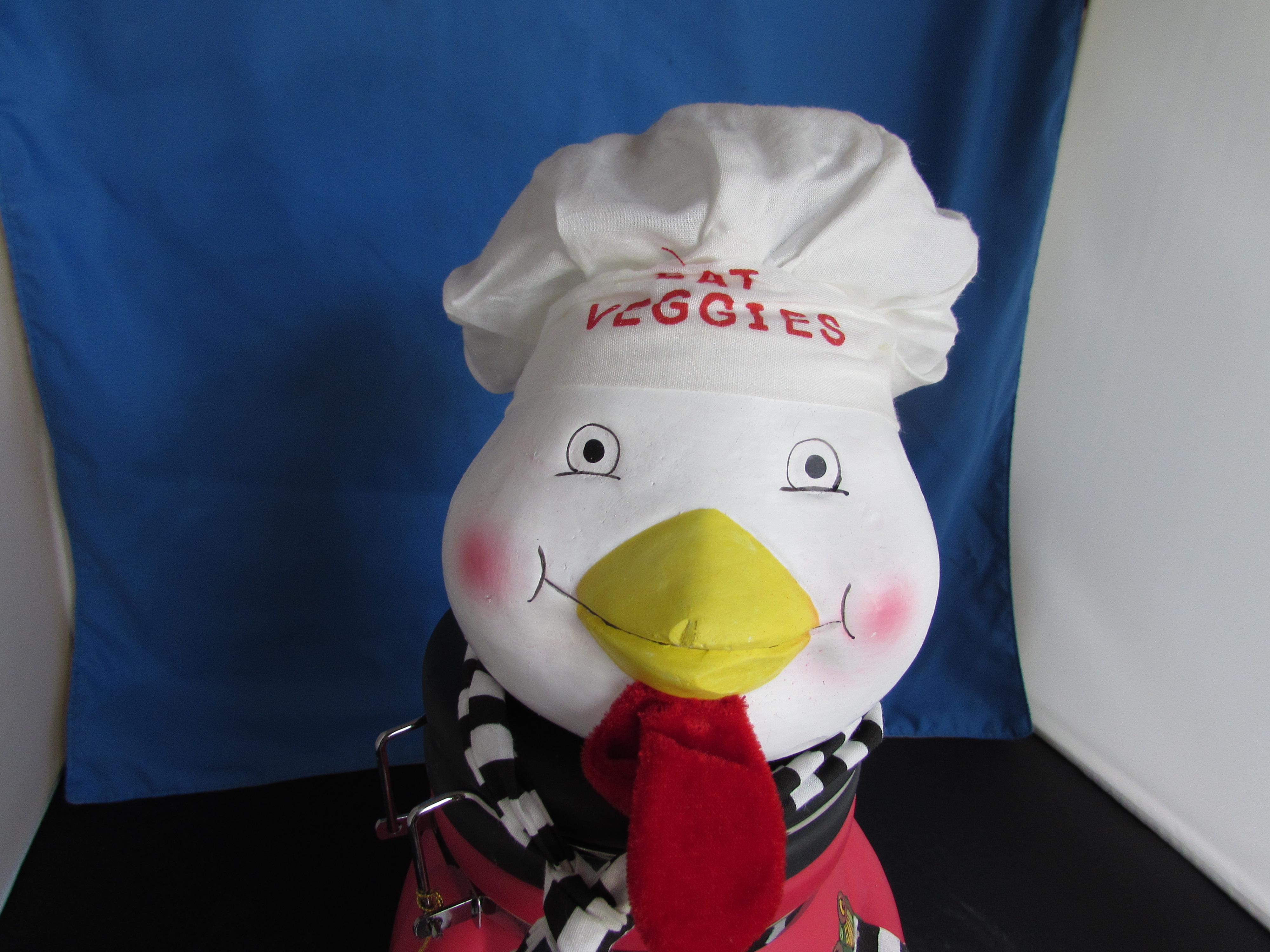 Chicken Eat Veggies Treat Jar Cookie Jar
