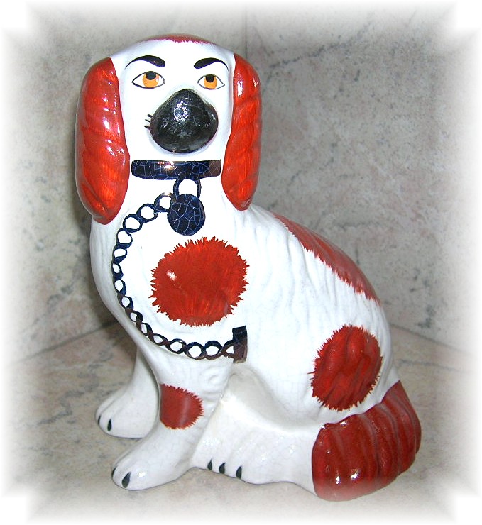 Staffordshire Porcelain Dog