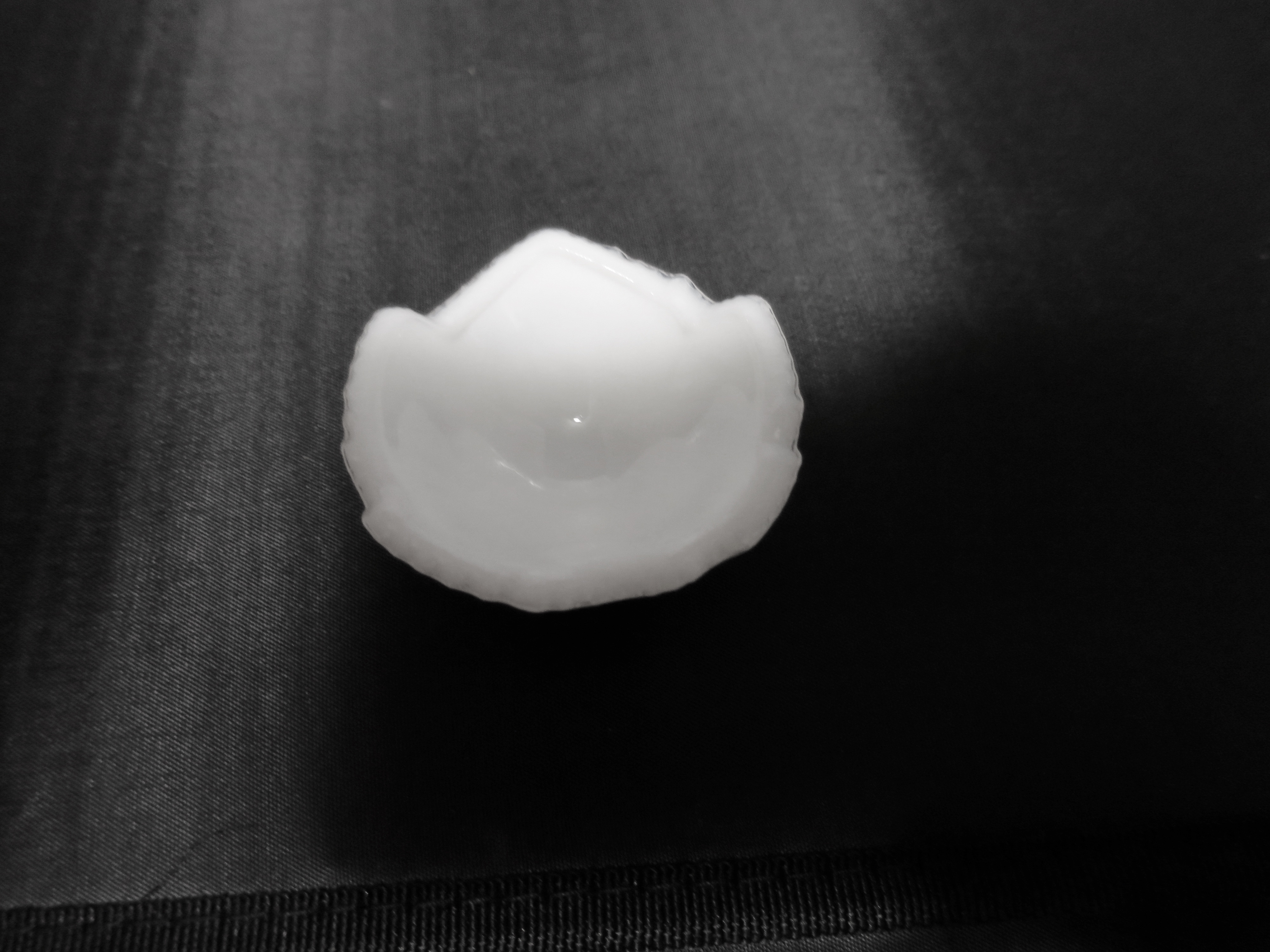 Milk Glass Salt Cellar Grape Leaf Footed