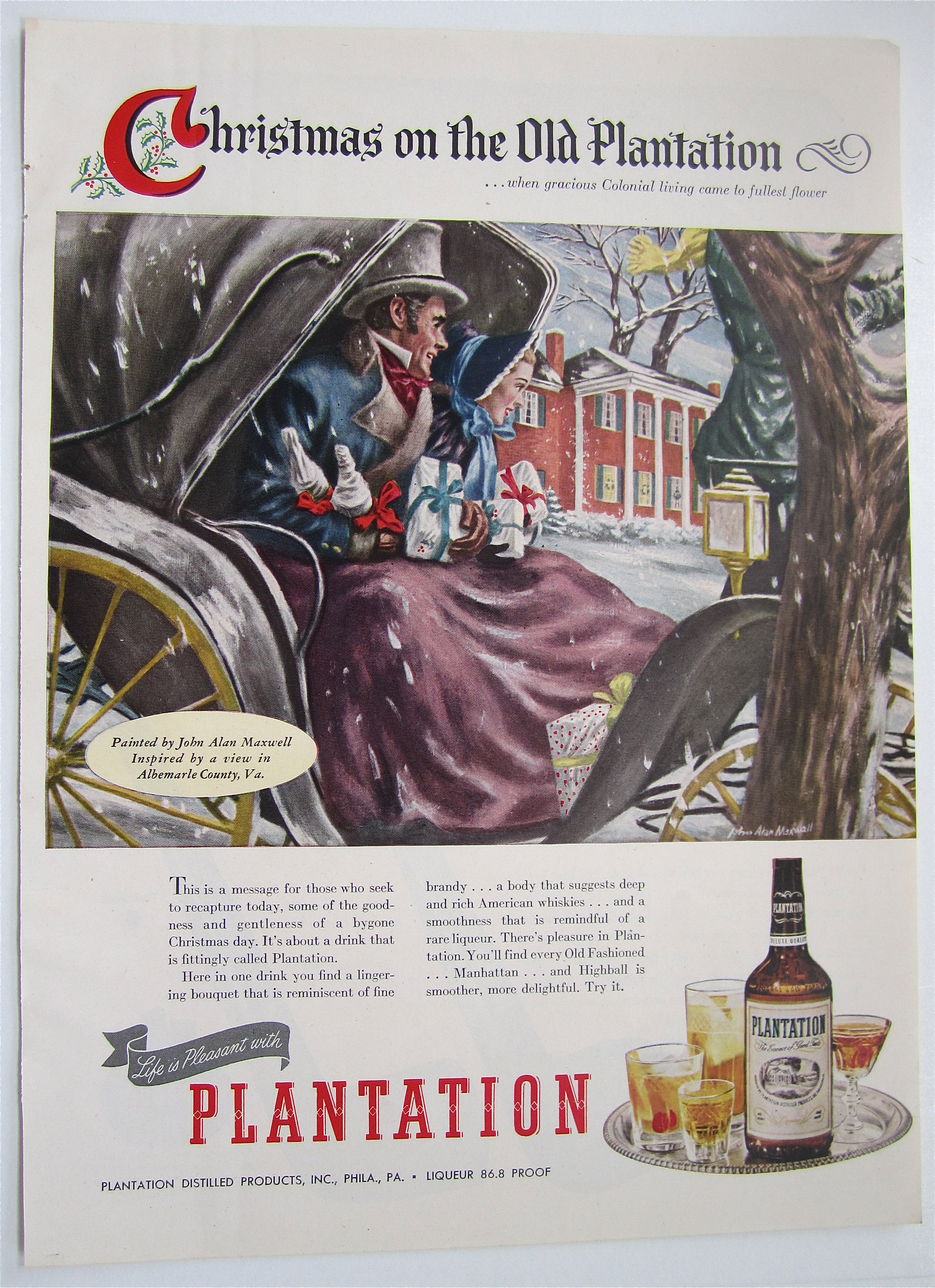 1946 Plantation Bourbon Liqueur By John Alan Maxwell