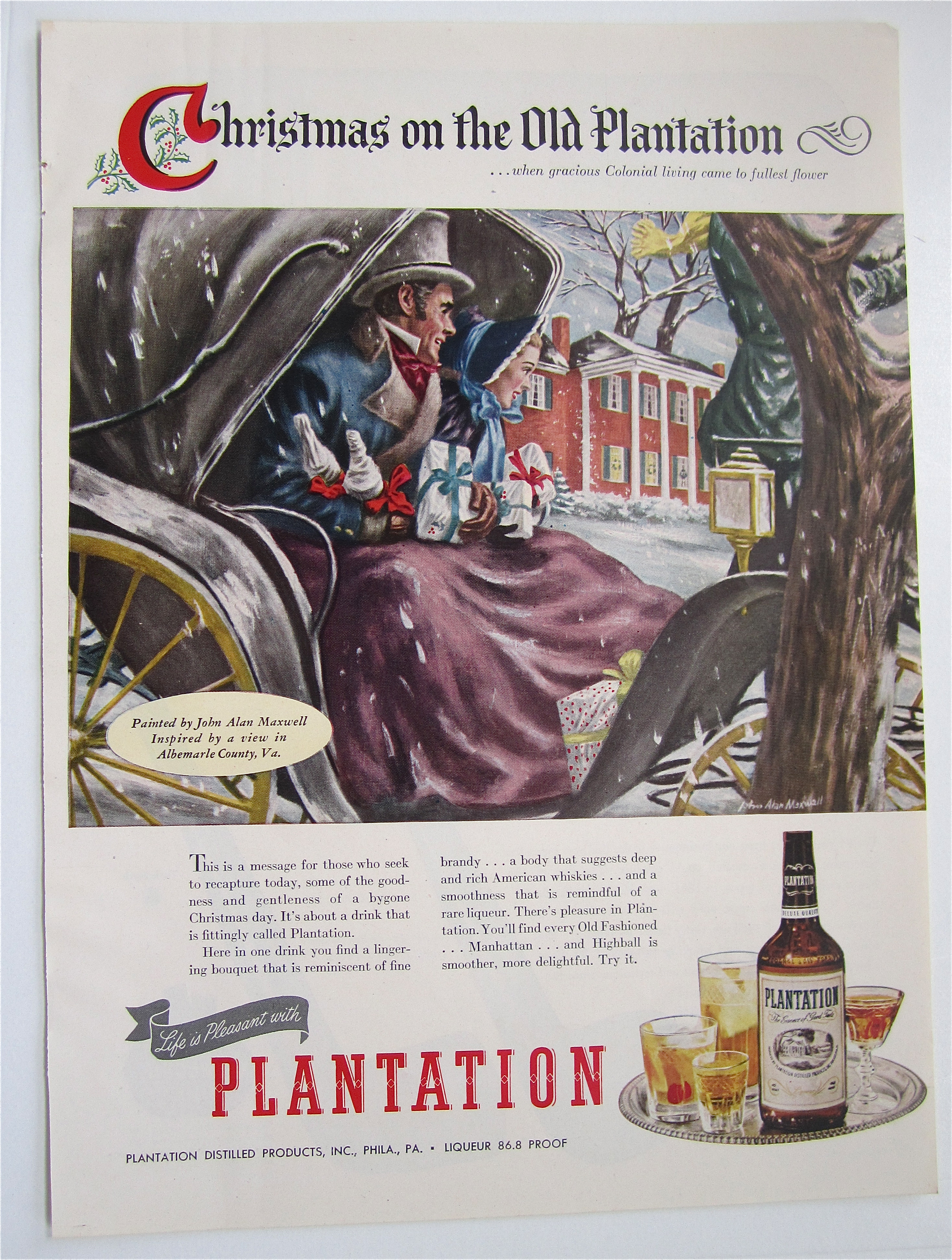 1946 Plantation Bourbon Liqueur By John Alan Maxwell
