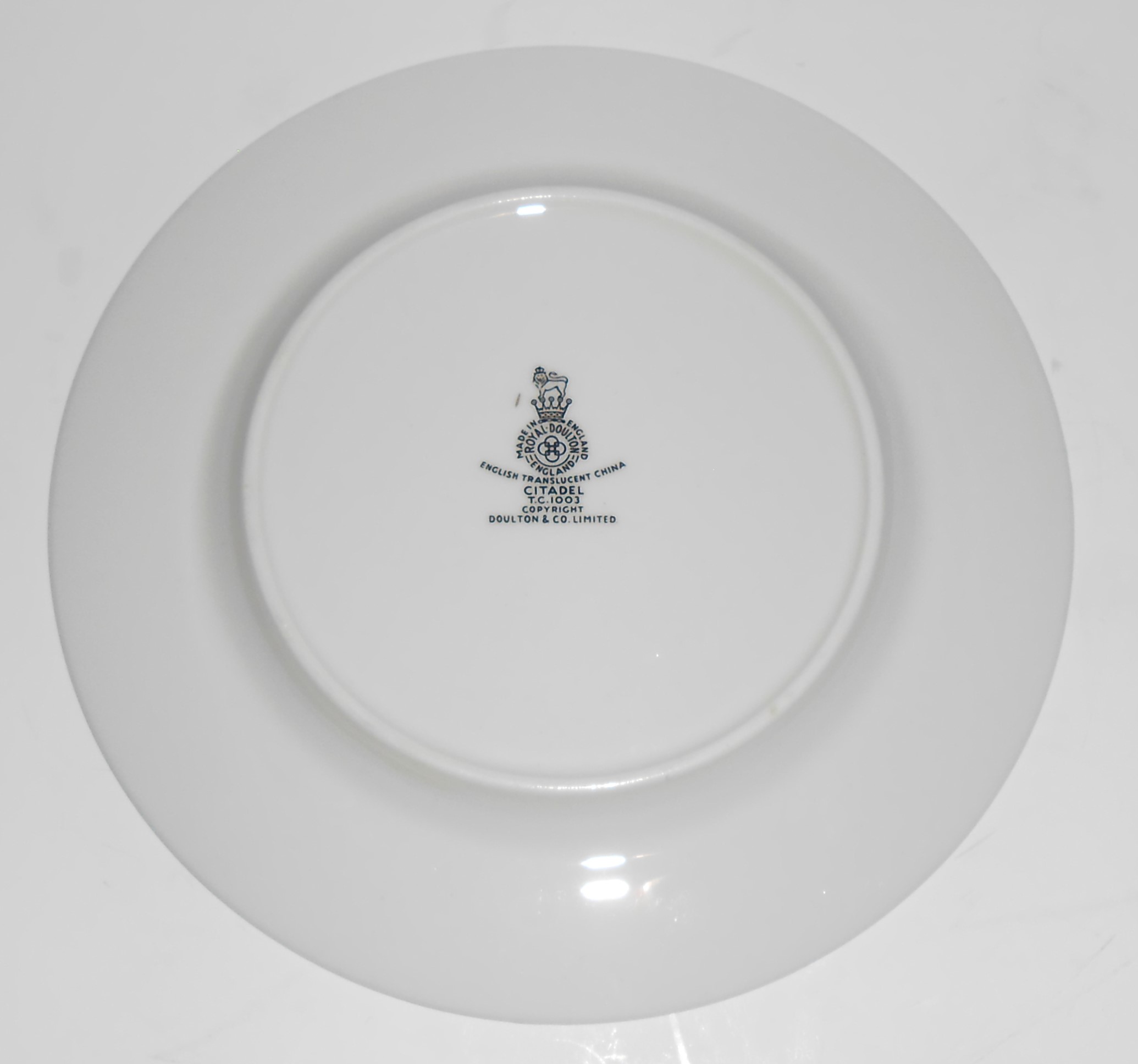Royal Doulton China Gold Band Citadel Bread Plate