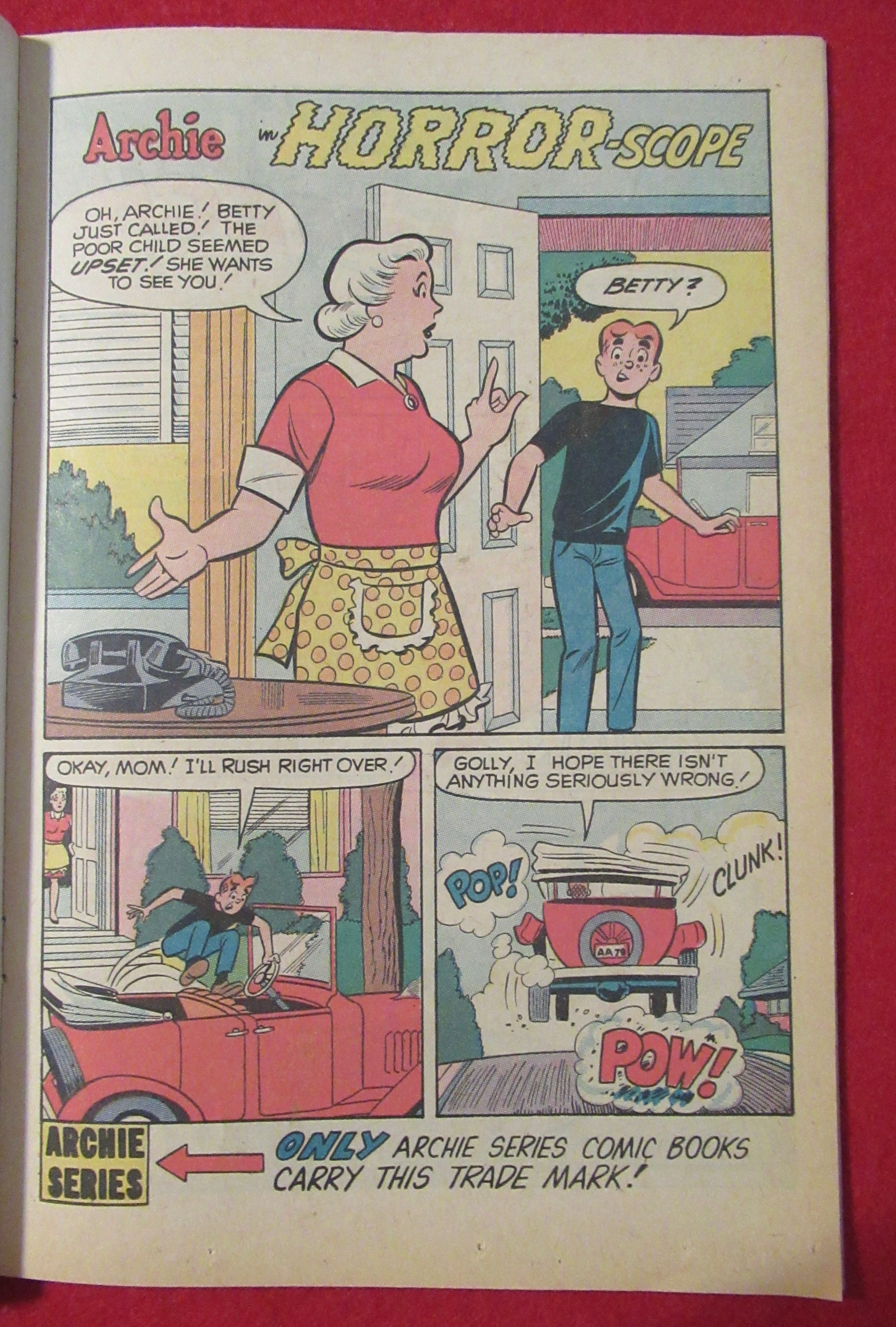 Archie Comic September 1970 Loser Take All