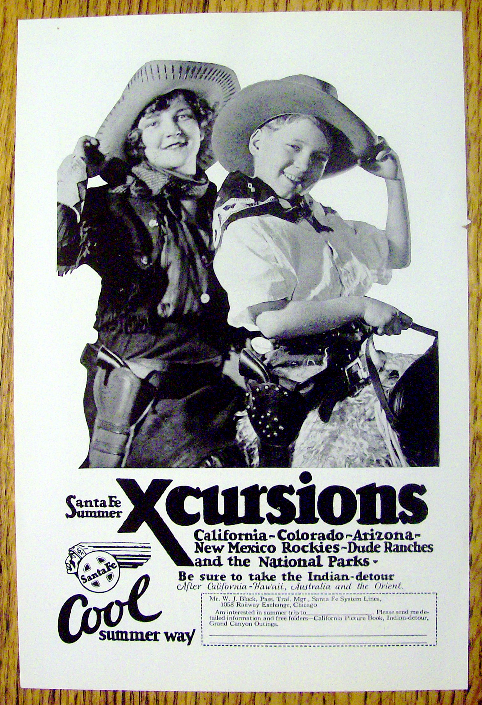 1928 Santa Fe Summer Excursions