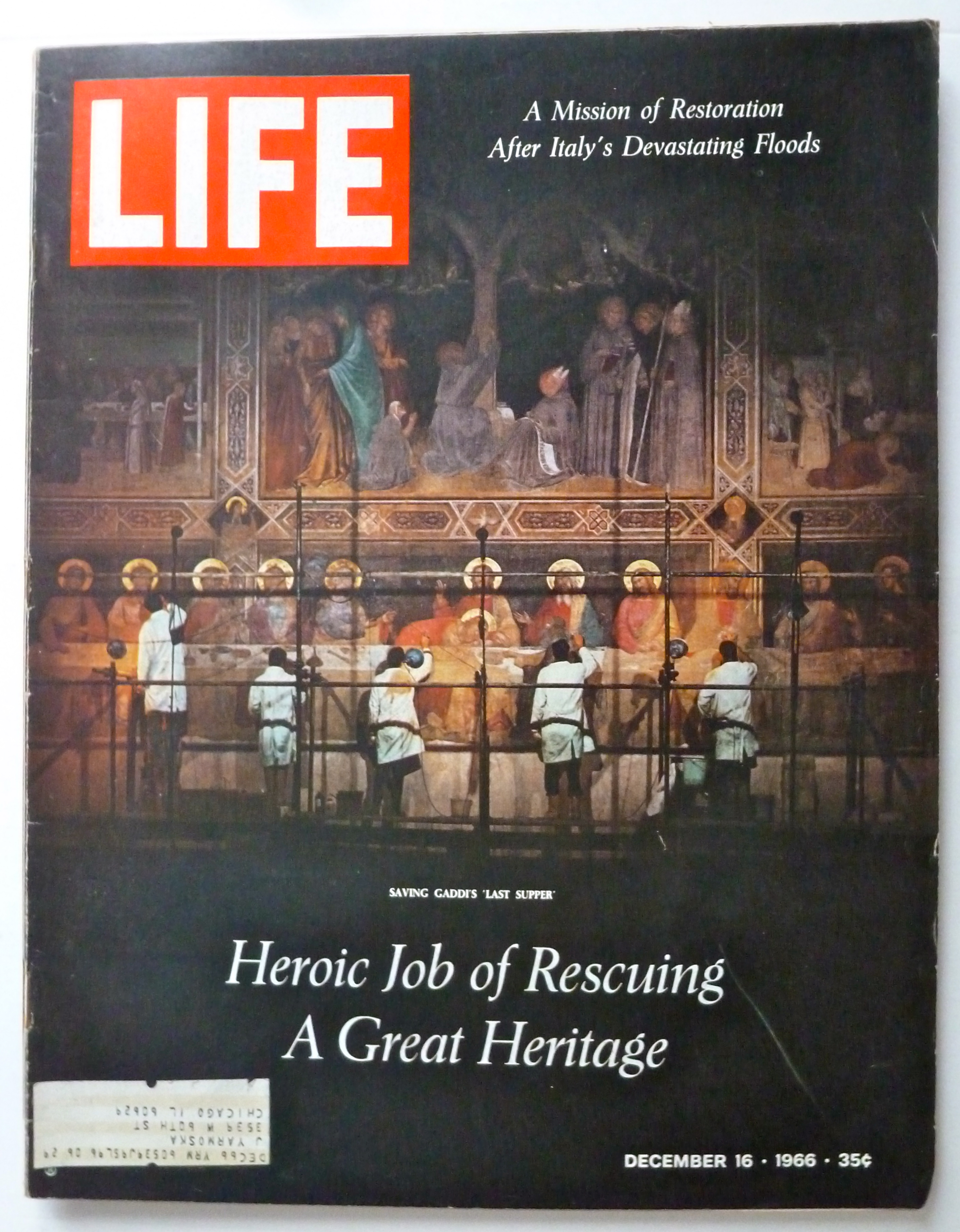 Life Magazine December 16, 1966 Heroic Job Of Rescuing