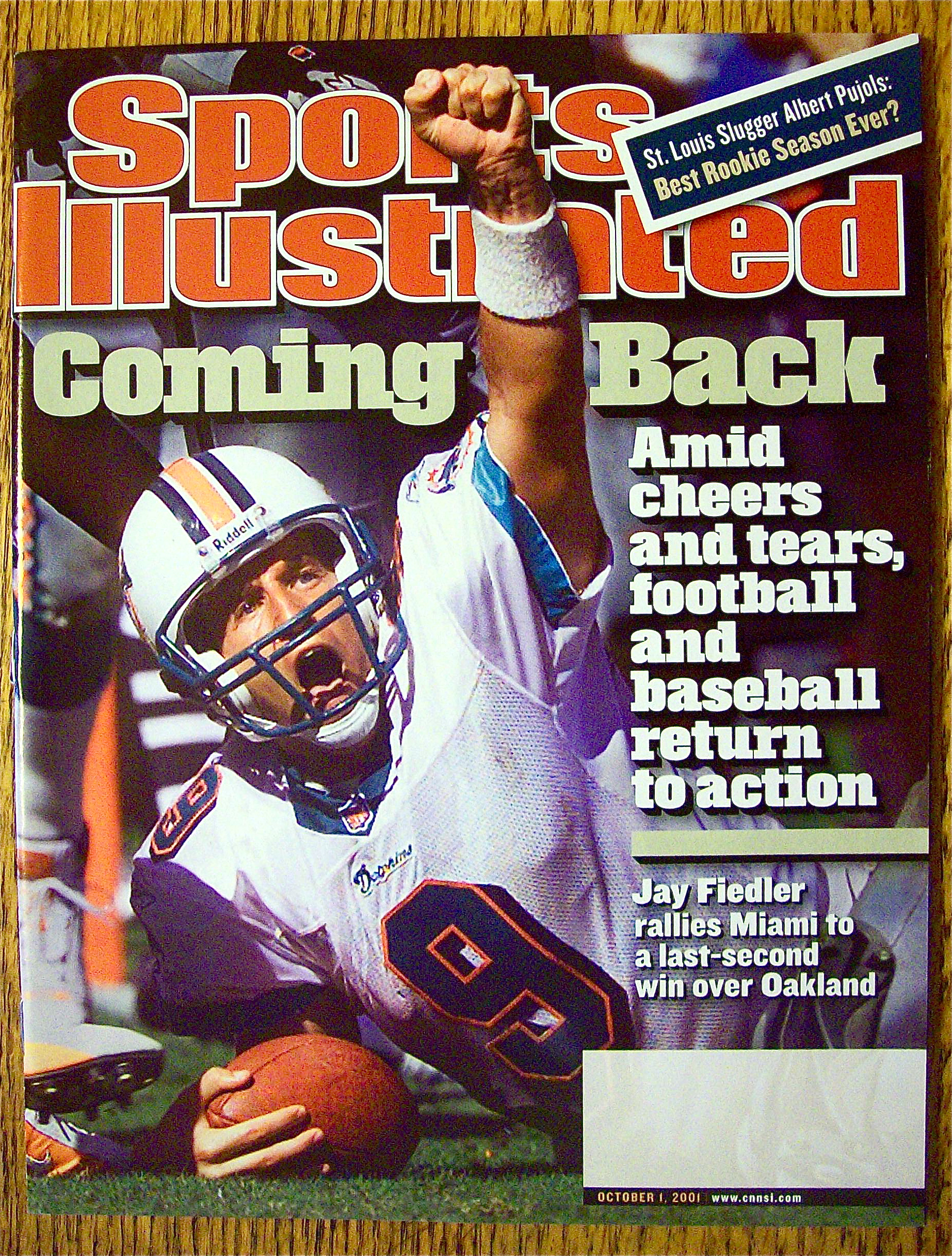 Sports Illustrated Magazine October 1, 2001 Jay Fiedler