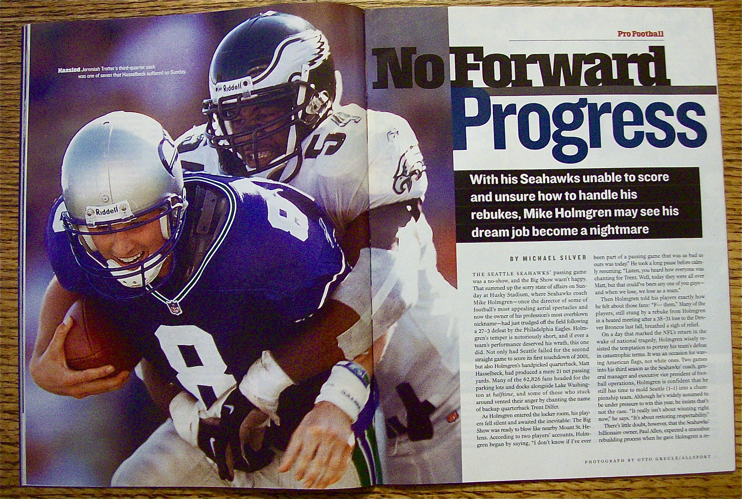 Sports Illustrated Magazine October 1, 2001 Jay Fiedler