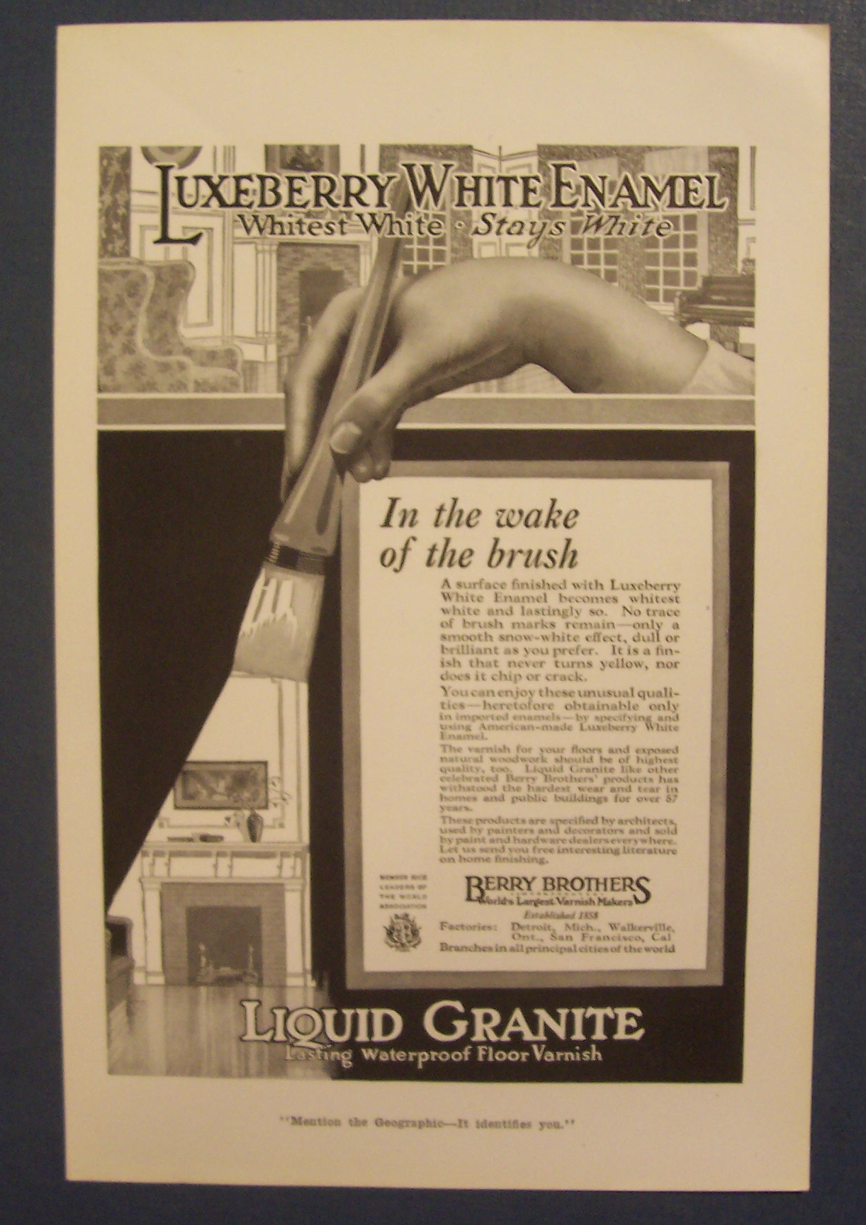 1915 Luxeberry White Enamel