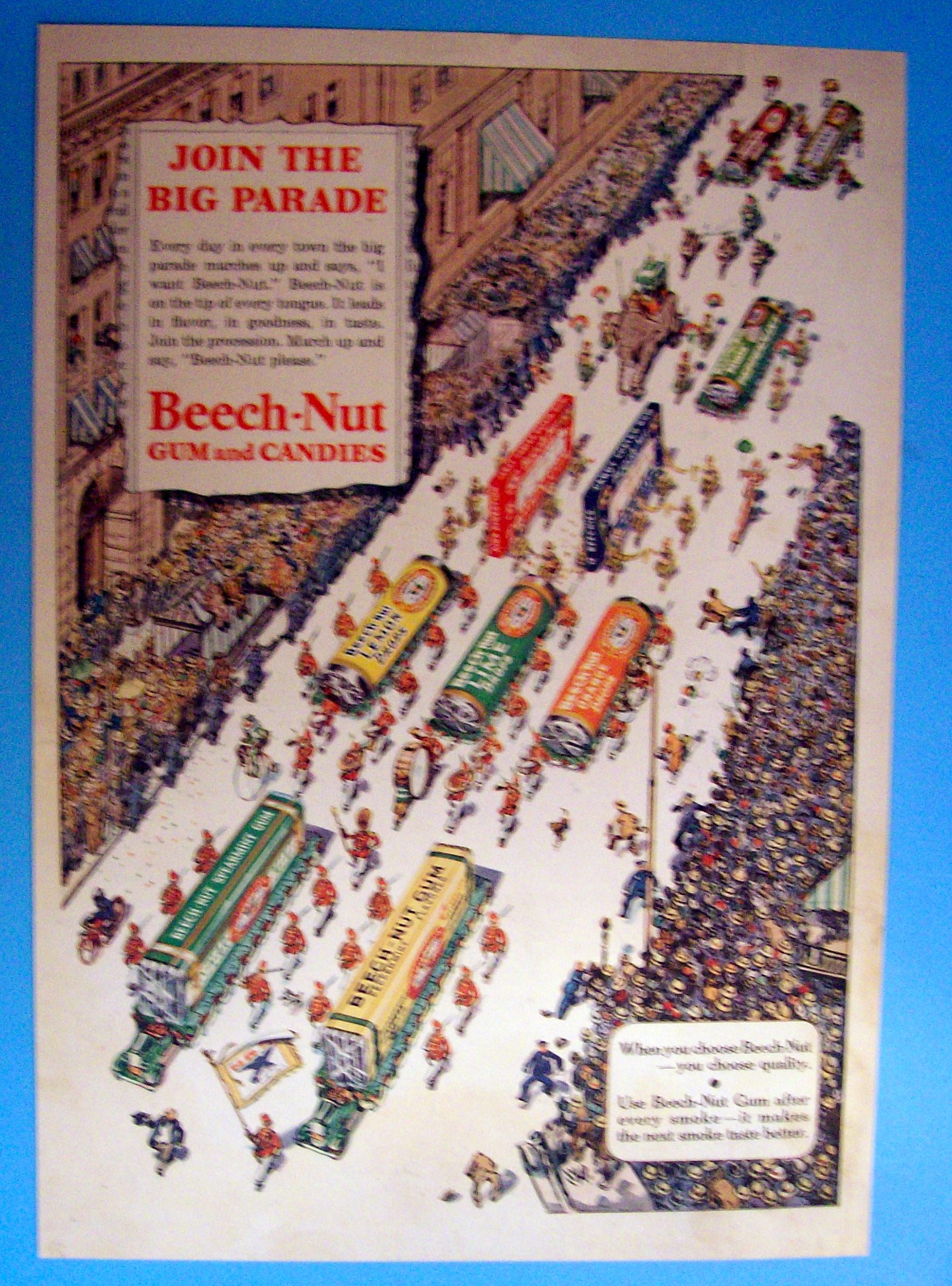1934 Beech-Nut Gum & Candies with Parade